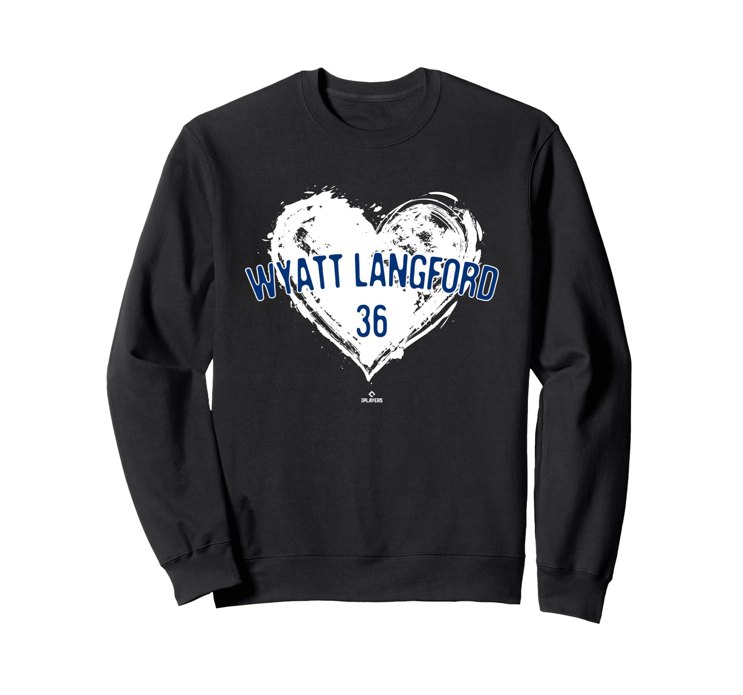 Distressed Heart Wyatt Langford Sweatshirt - Trendy Graphic for Adults - T-Shirt, Sweatshirt, Hoodie