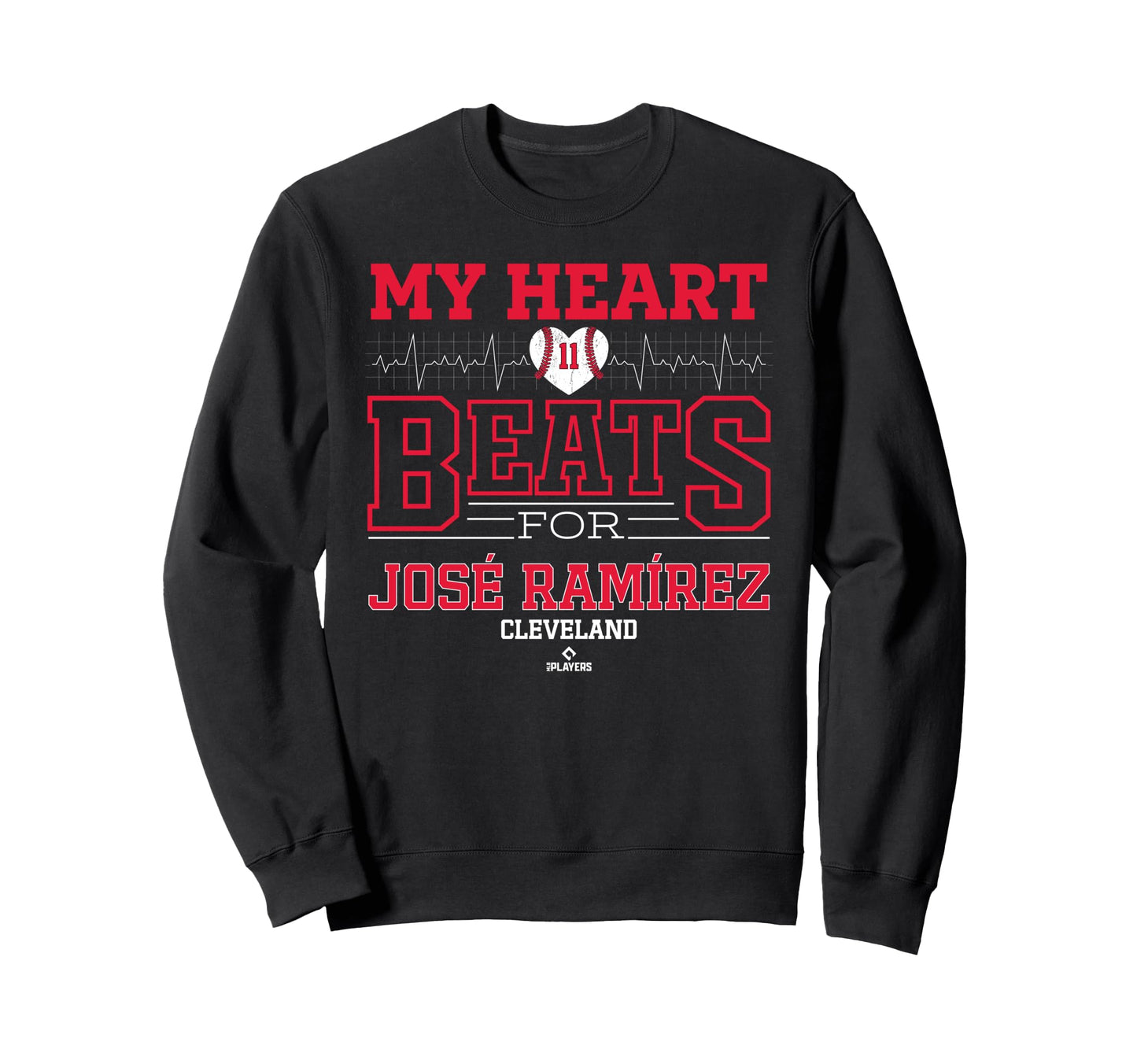 My Heart Beats Jos Ram Rez Cleveland Sweatshirt - Graphic Print Unisex - T-Shirt, Sweatshirt, Hoodie