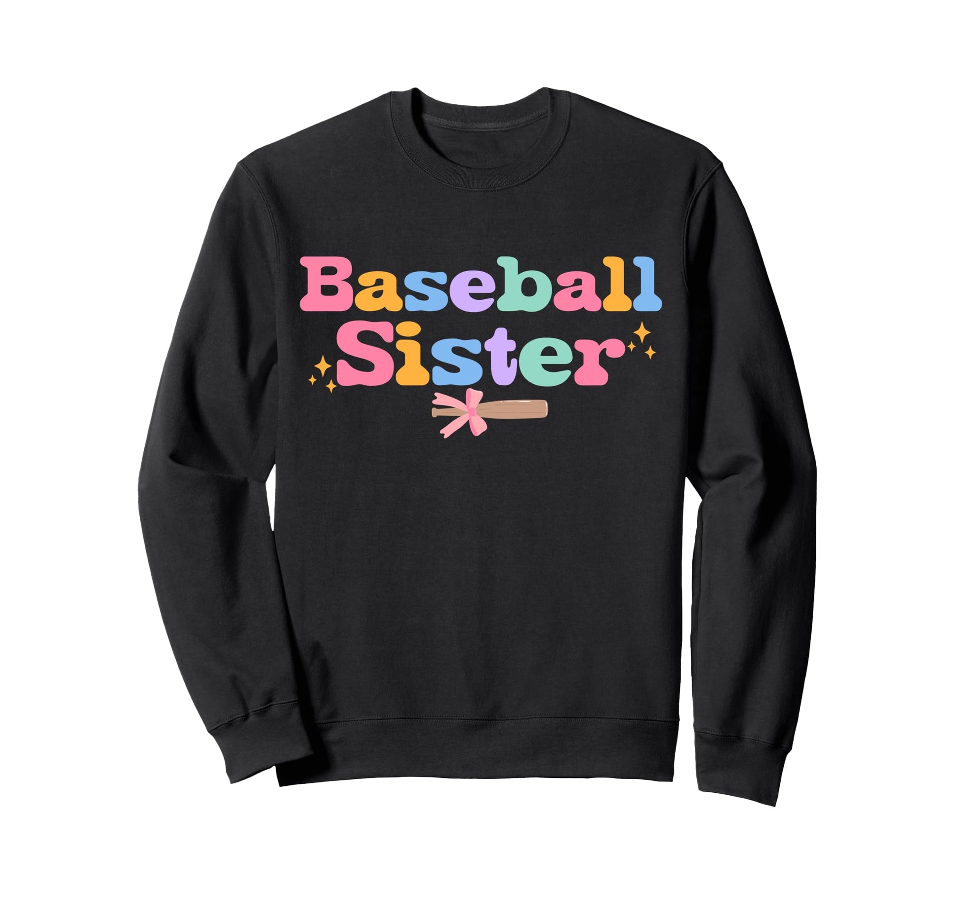 Baseball Sister Coquette Bow Sweatshirt - Unique Graphic for Adults - T-Shirt, Sweatshirt, Hoodie
