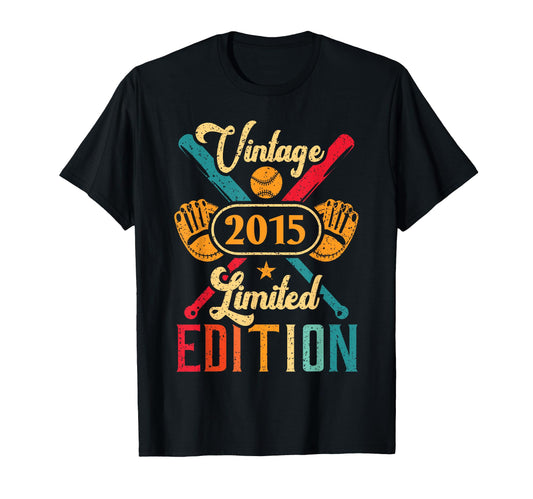 Baseball 7Th Birthday 2015 Softball T-Shirt - Minimalist Print Men Women - T-Shirt, Sweatshirt, Hoodie