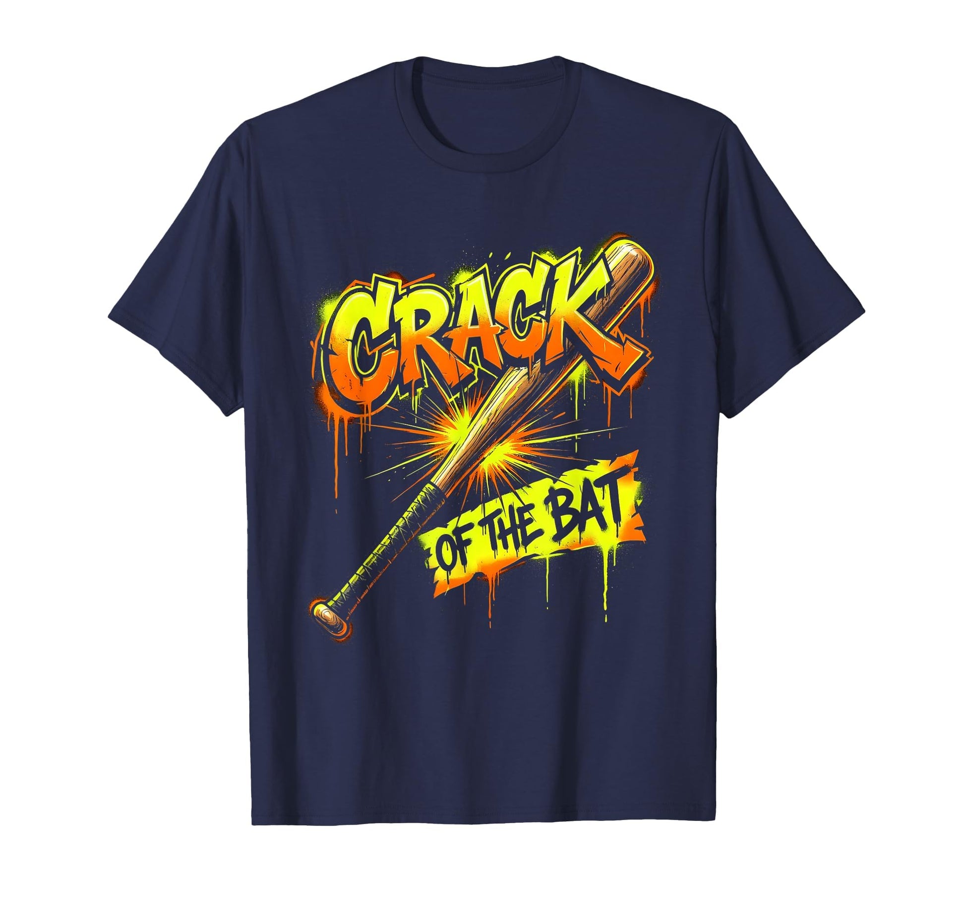 Crack Bat Baseball T-Shirt - Streetwear Style Men Women - T-Shirt, Sweatshirt, Hoodie