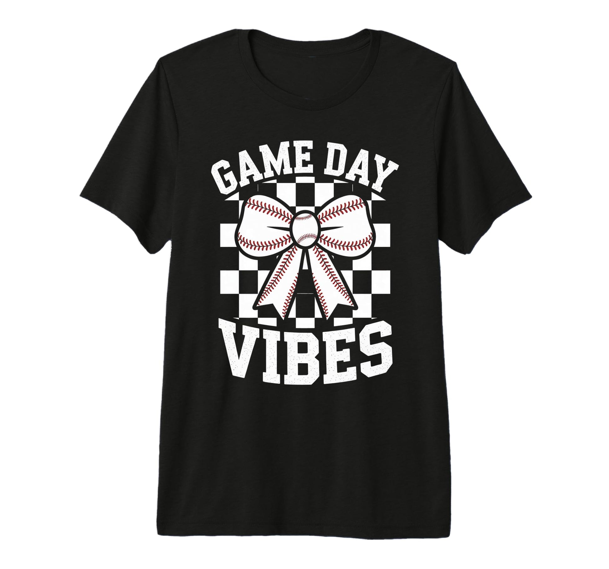Game Day Vibes Coquette Bow Baseball T-Shirt - Streetwear Style for Adults - T-Shirt, Sweatshirt, Hoodie