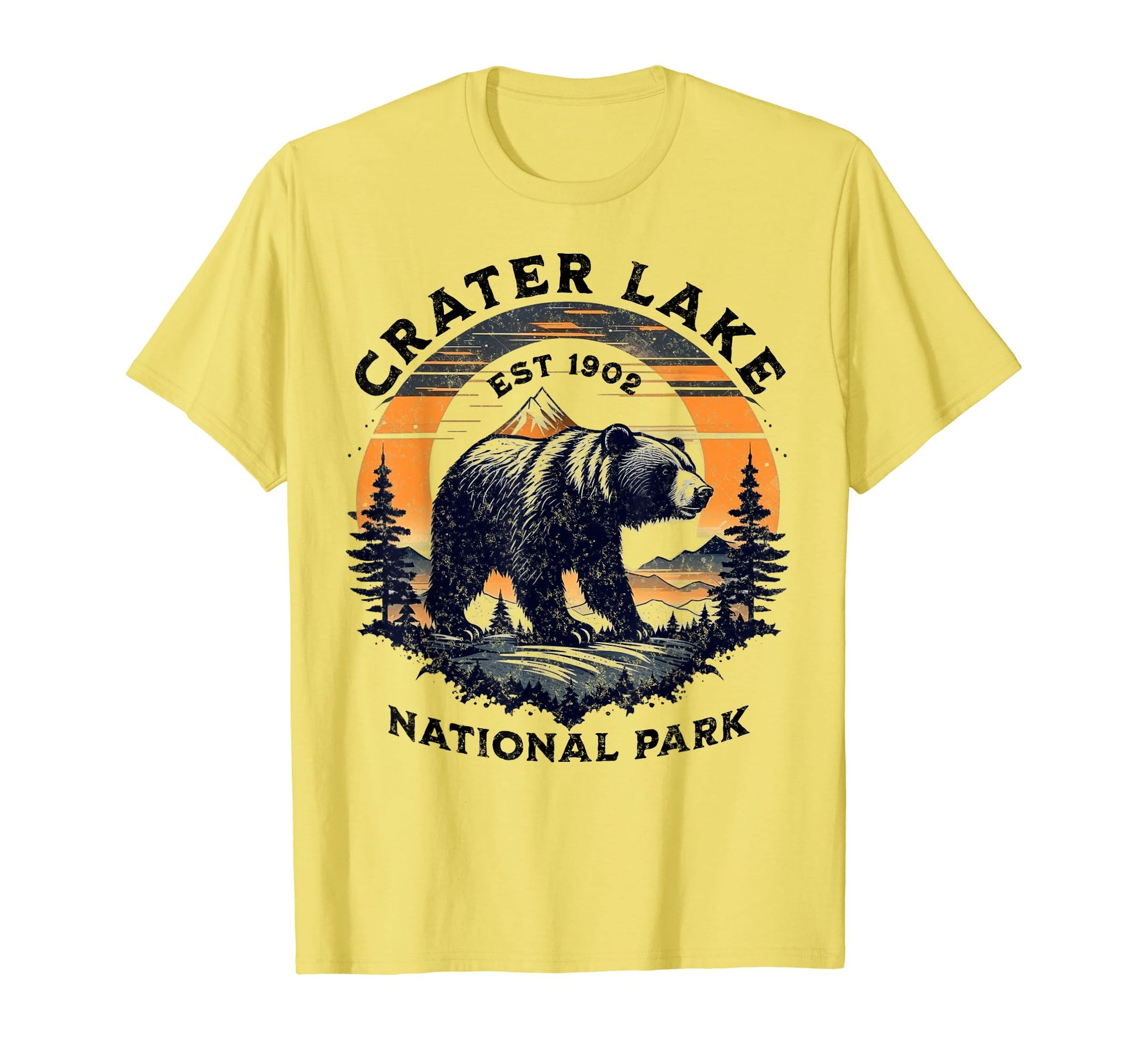 Crater Lake National Park Oregon Usa T-Shirt - Custom Art Print Men Women - T-Shirt, Sweatshirt, Hoodie
