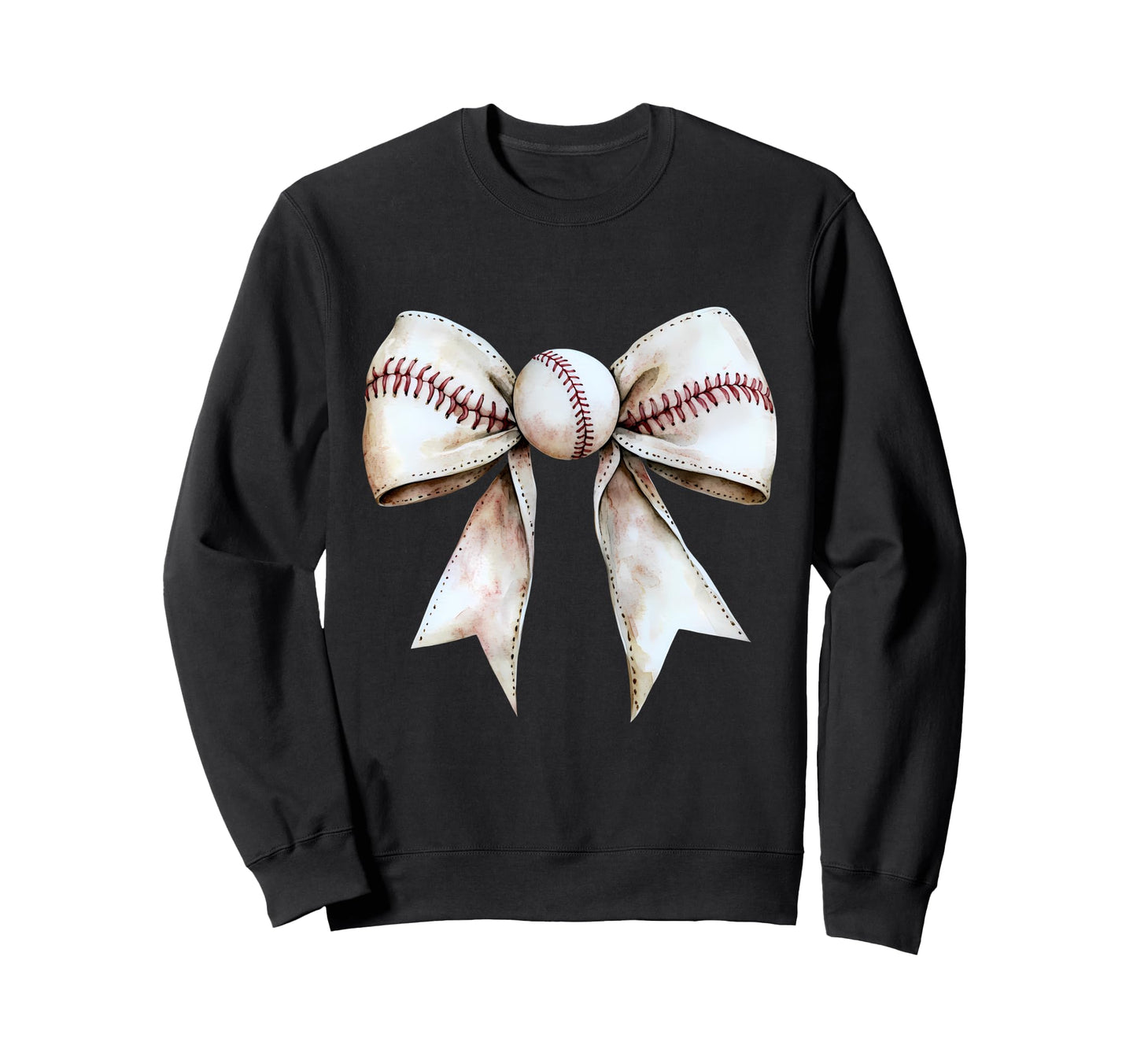 Baseball Coquette Bow Baseball Mom Sweatshirt - Minimalist Print Unisex - T-Shirt, Sweatshirt, Hoodie