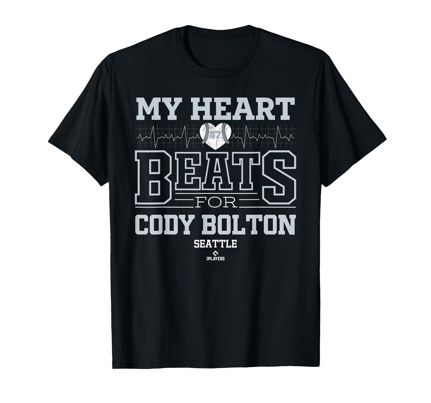 My Heart Beats Cody Bolton Seattle T-Shirt - Unique Graphic Unisex - T-Shirt, Sweatshirt, Hoodie