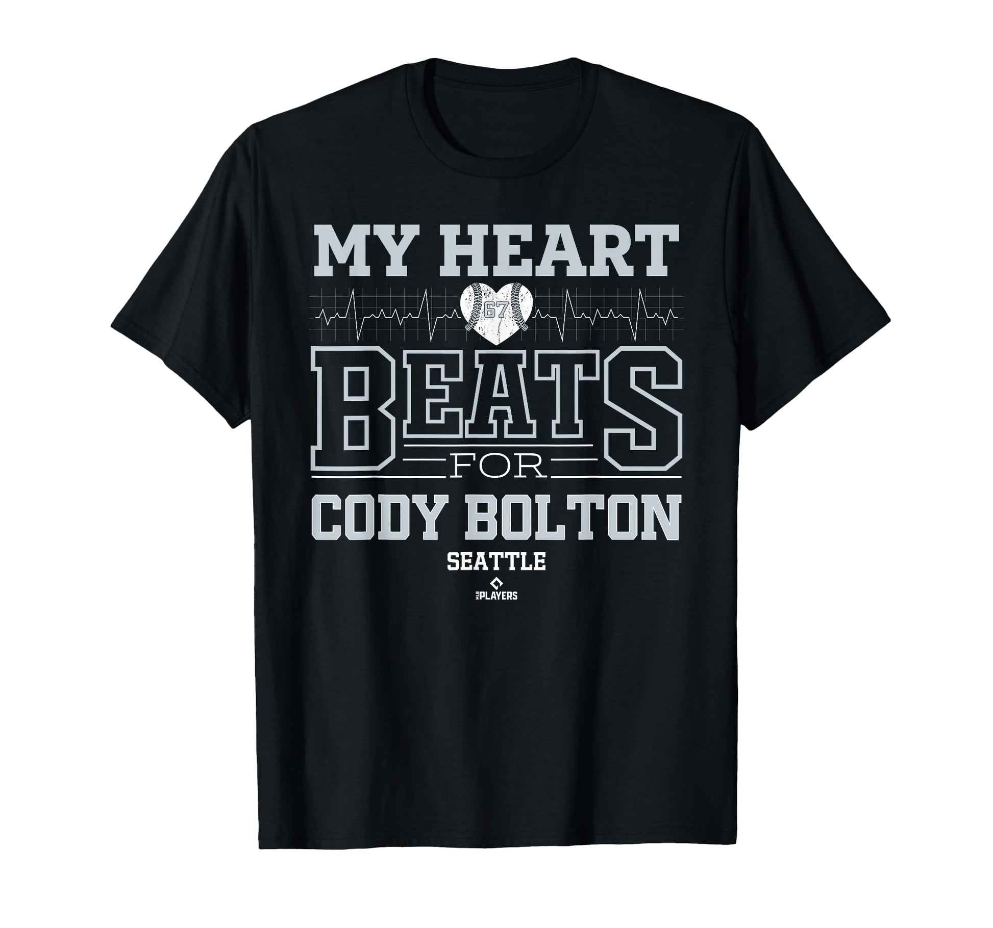My Heart Beats Cody Bolton Seattle T-Shirt - Unique Graphic Unisex - T-Shirt, Sweatshirt, Hoodie