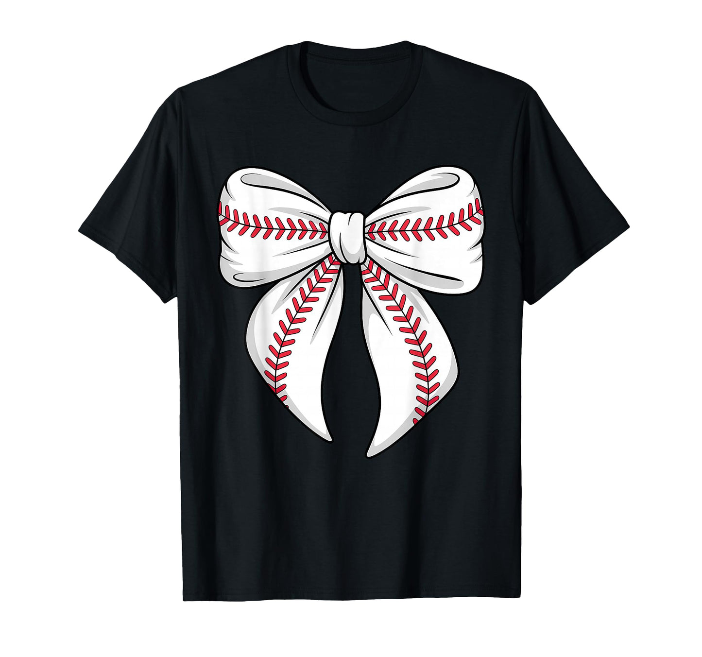Baseball Coquette Bow Mom Mama T-Shirt - Aesthetic Graphic Men Women - T-Shirt, Sweatshirt, Hoodie