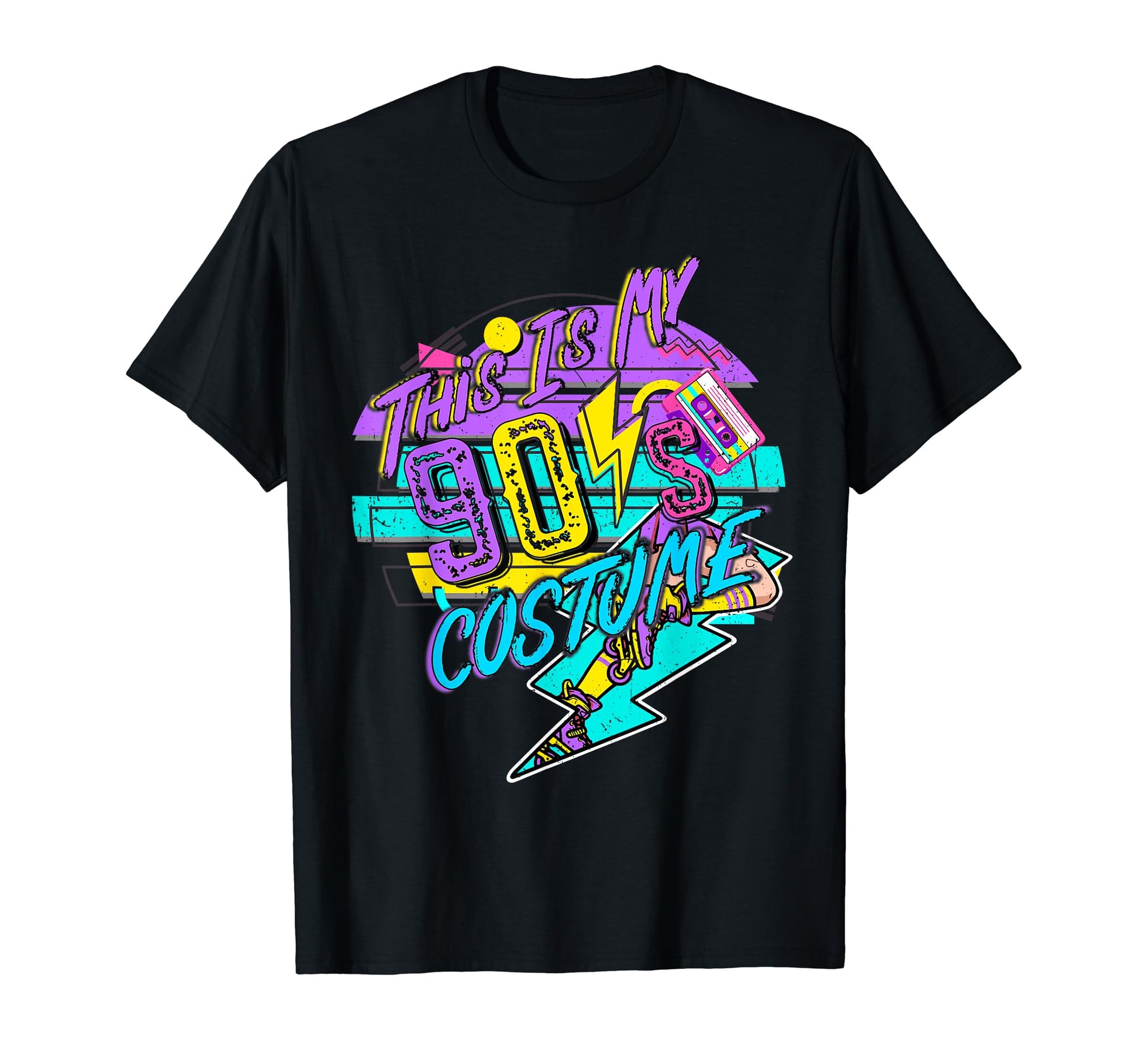 Roller Skates This Is My 90S Costume T-Shirt - Unique Graphic Men Women - T-Shirt, Sweatshirt, Hoodie