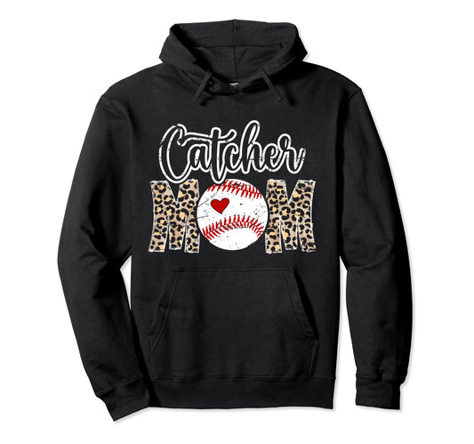 Baseball Catcher Mom Baseball Catcher Hoodie - Streetwear Style for Adults - T-Shirt, Sweatshirt, Hoodie