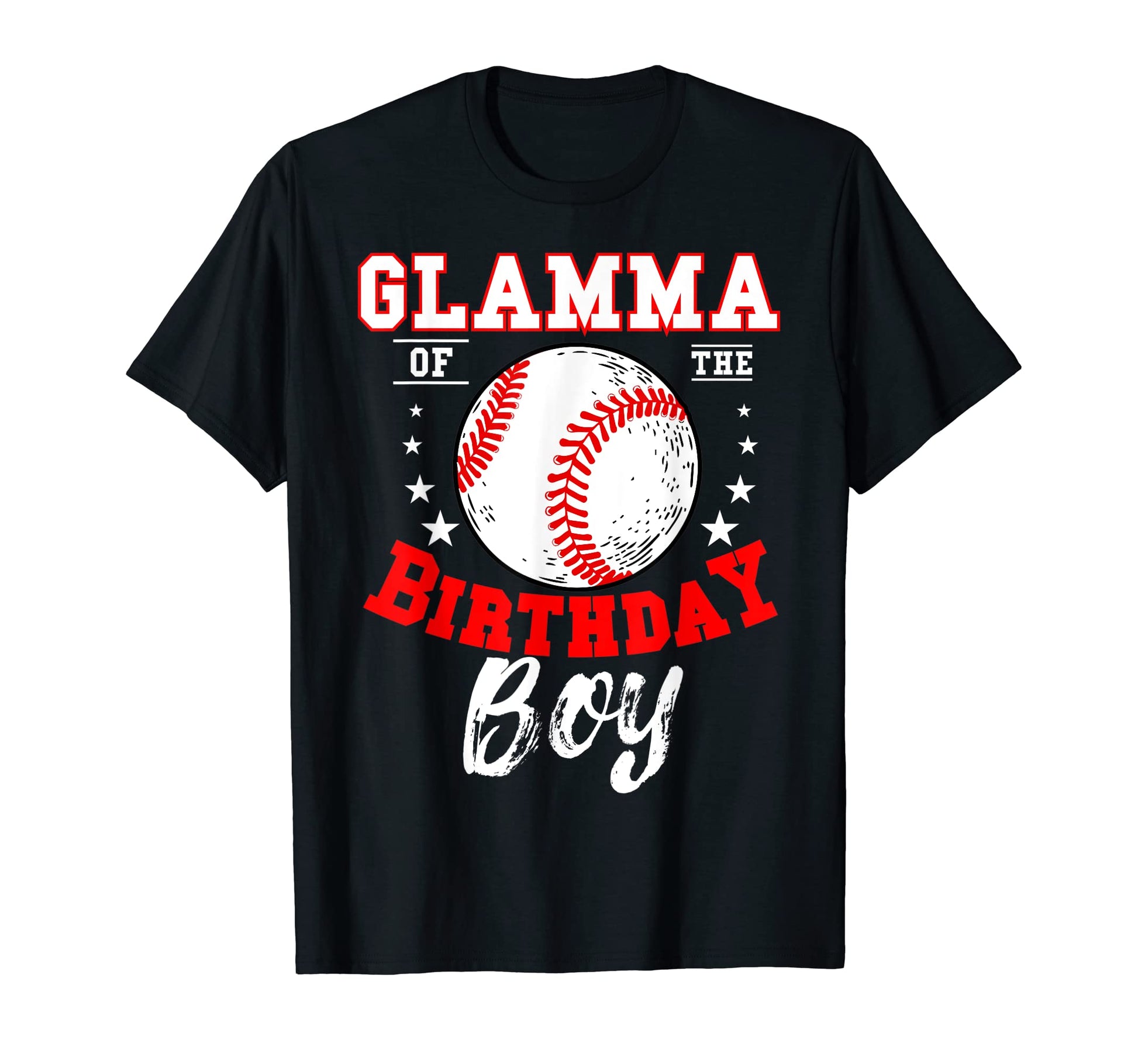 Glamma Birthday Baseball Theme Bday T-Shirt - Custom Art Print Unisex - T-Shirt, Sweatshirt, Hoodie