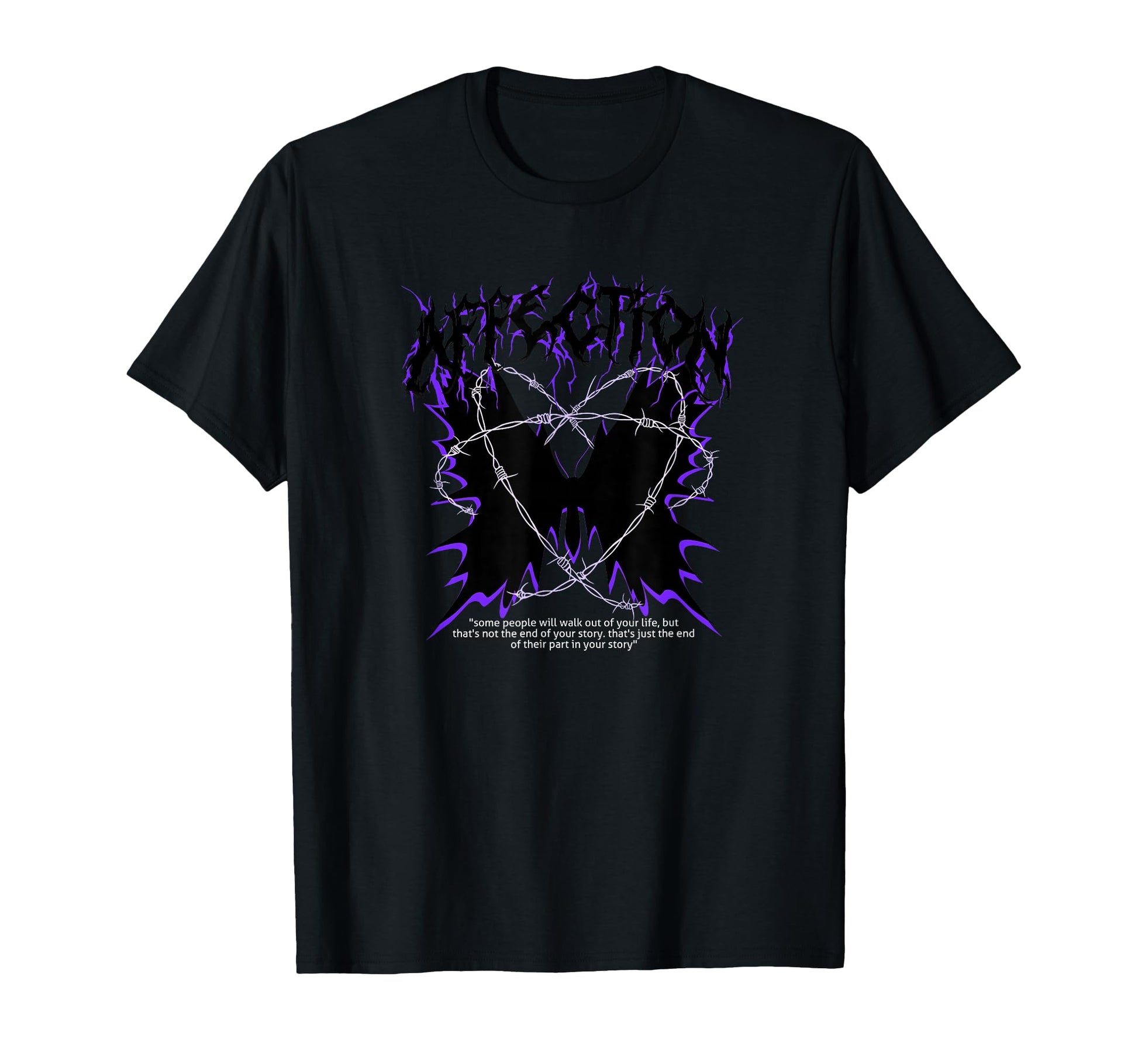 Butterfly Affection Y2K Grunge Aesthetic T-Shirt - Streetwear Style Unisex - T-Shirt, Sweatshirt, Hoodie
