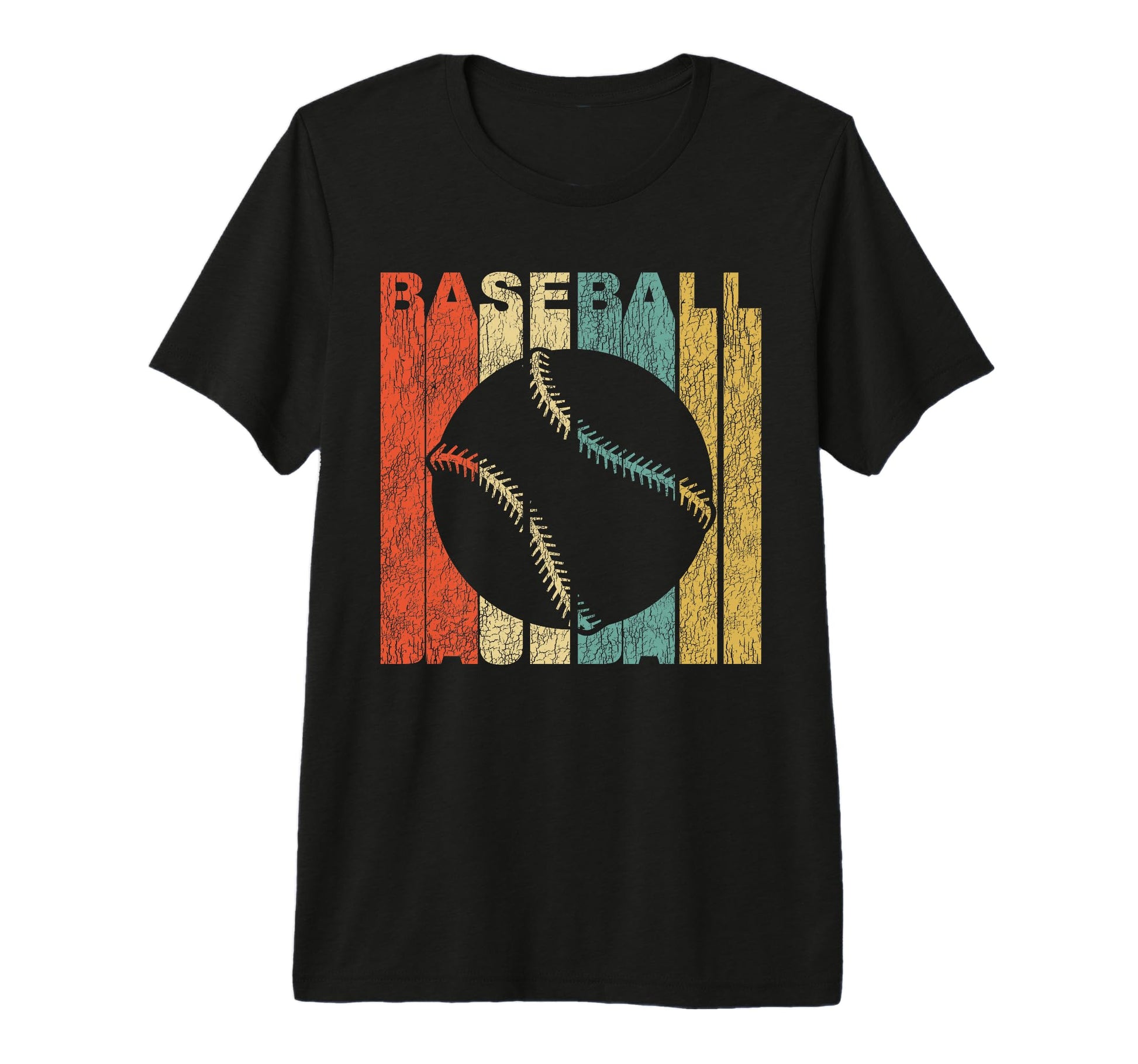 Baseball Distressed Sports Tri Blend T-Shirt - Minimalist Print Men Women - T-Shirt, Sweatshirt, Hoodie