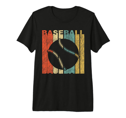 Baseball Distressed Sports Tri Blend T-Shirt - Minimalist Print Men Women - T-Shirt, Sweatshirt, Hoodie