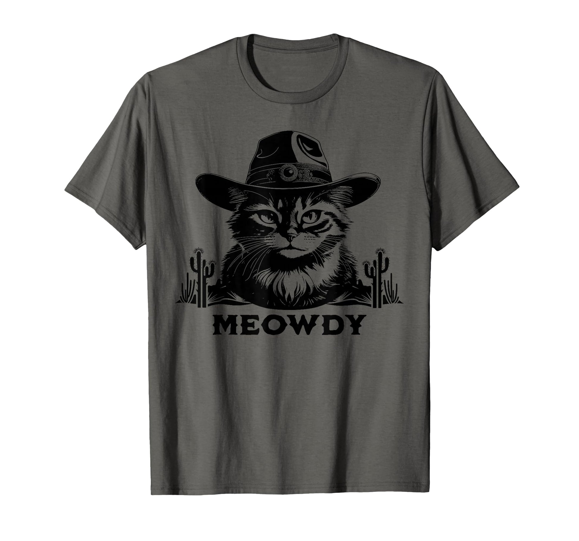 Meowdy Cat Cowboy Funny Country Cat T-Shirt - Aesthetic Graphic Men Women - T-Shirt, Sweatshirt, Hoodie