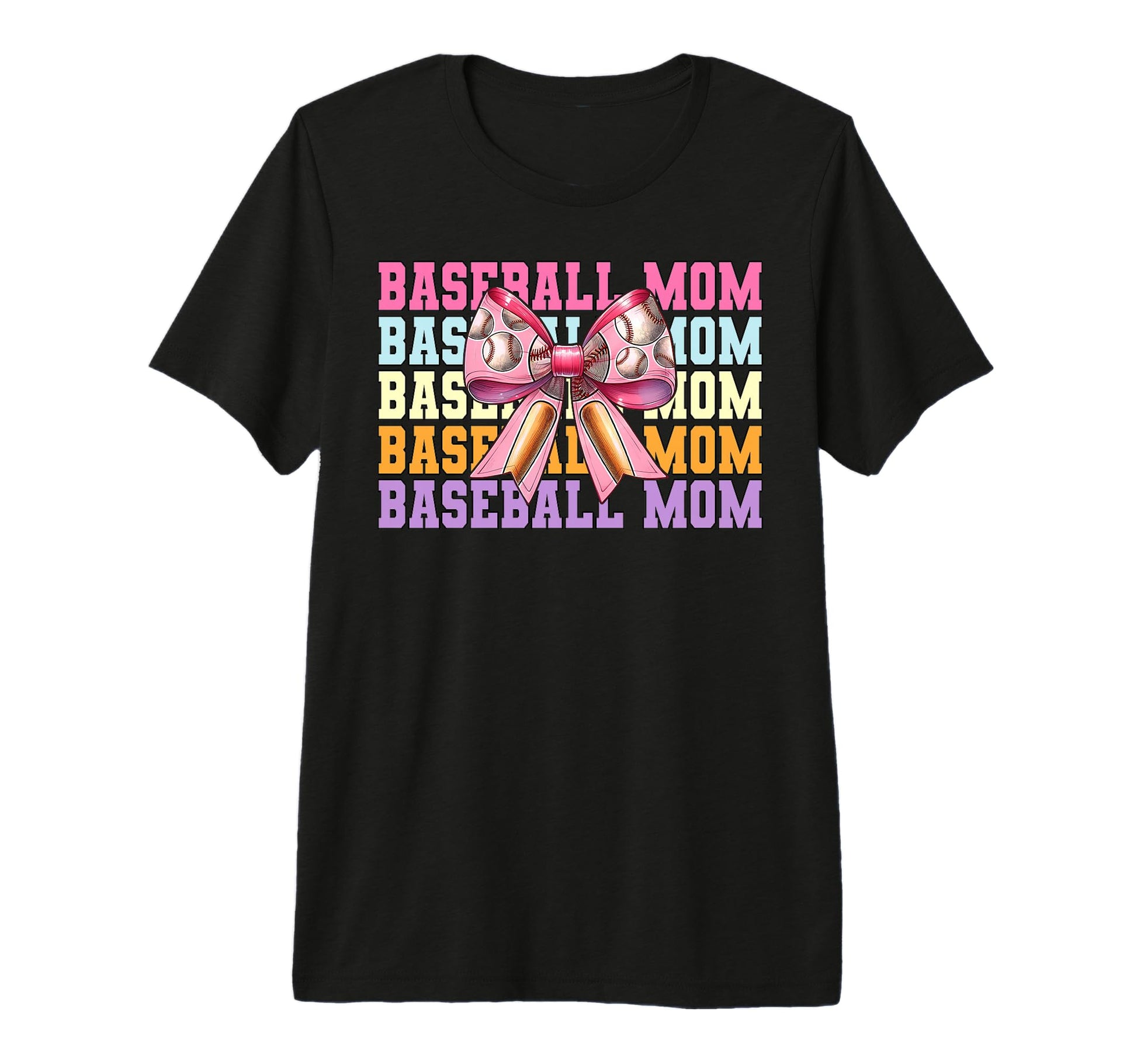 Baseball Mom Baseball Mama Mothers T-Shirt - Custom Art Print for Adults - T-Shirt, Sweatshirt, Hoodie
