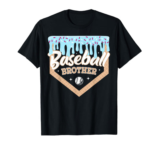 Baseball Drip Brother Ice Cream Home T-Shirt - Novelty Apparel Unisex - T-Shirt, Sweatshirt, Hoodie