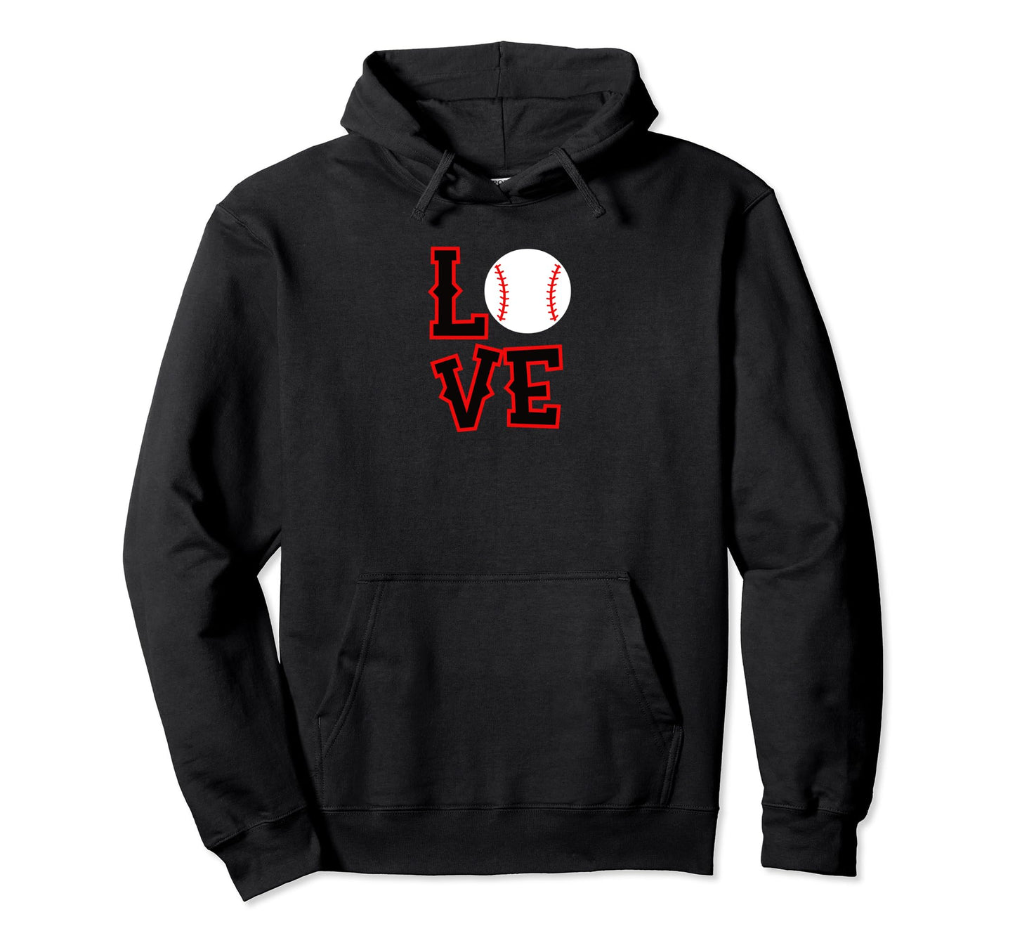Love Baseball Hoodie - Graphic Print Men Women - T-Shirt, Sweatshirt, Hoodie