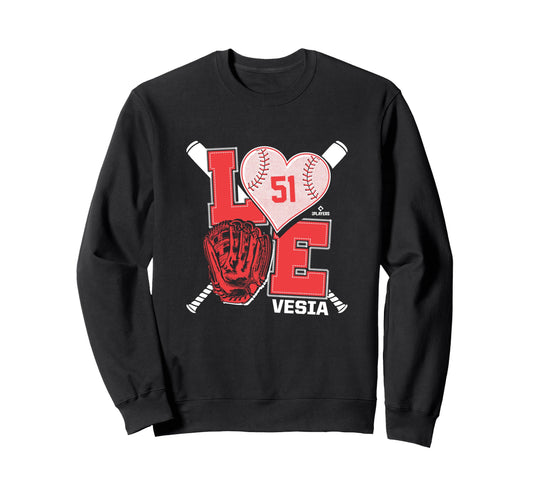 Alex Vesia Is Love Los Angeles Sweatshirt - Fun Novelty Design Men Women - T-Shirt, Sweatshirt, Hoodie