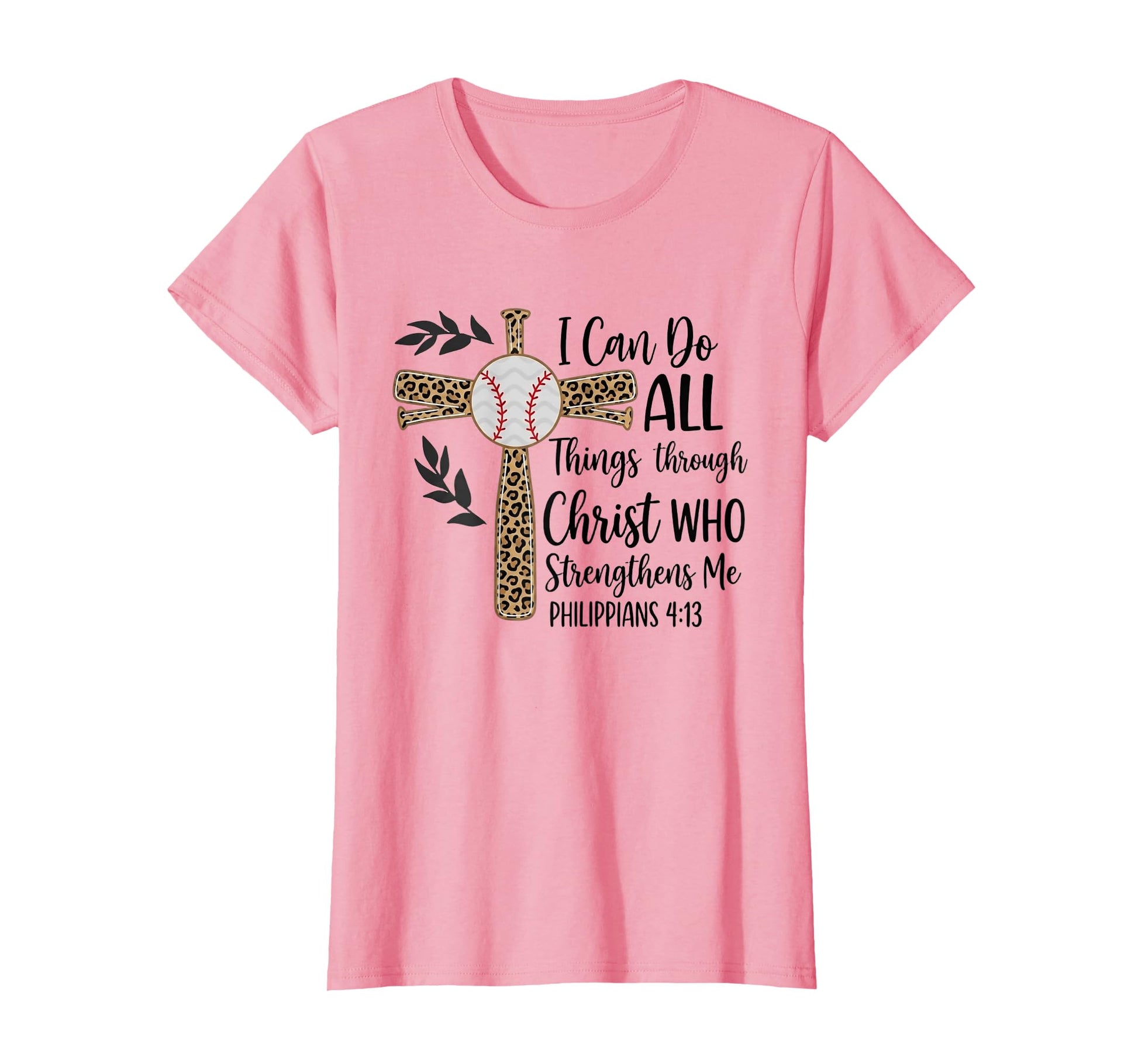 Womens I Can Do All Things Through T-Shirt - Custom Art Print for Adults - T-Shirt, Sweatshirt, Hoodie