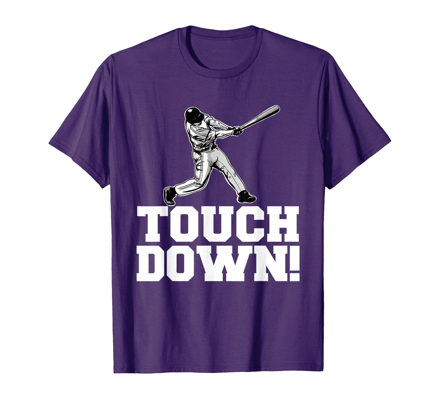 Baseball Touchdown Sarcastic T-Shirt - Minimalist Print for Adults - T-Shirt, Sweatshirt, Hoodie