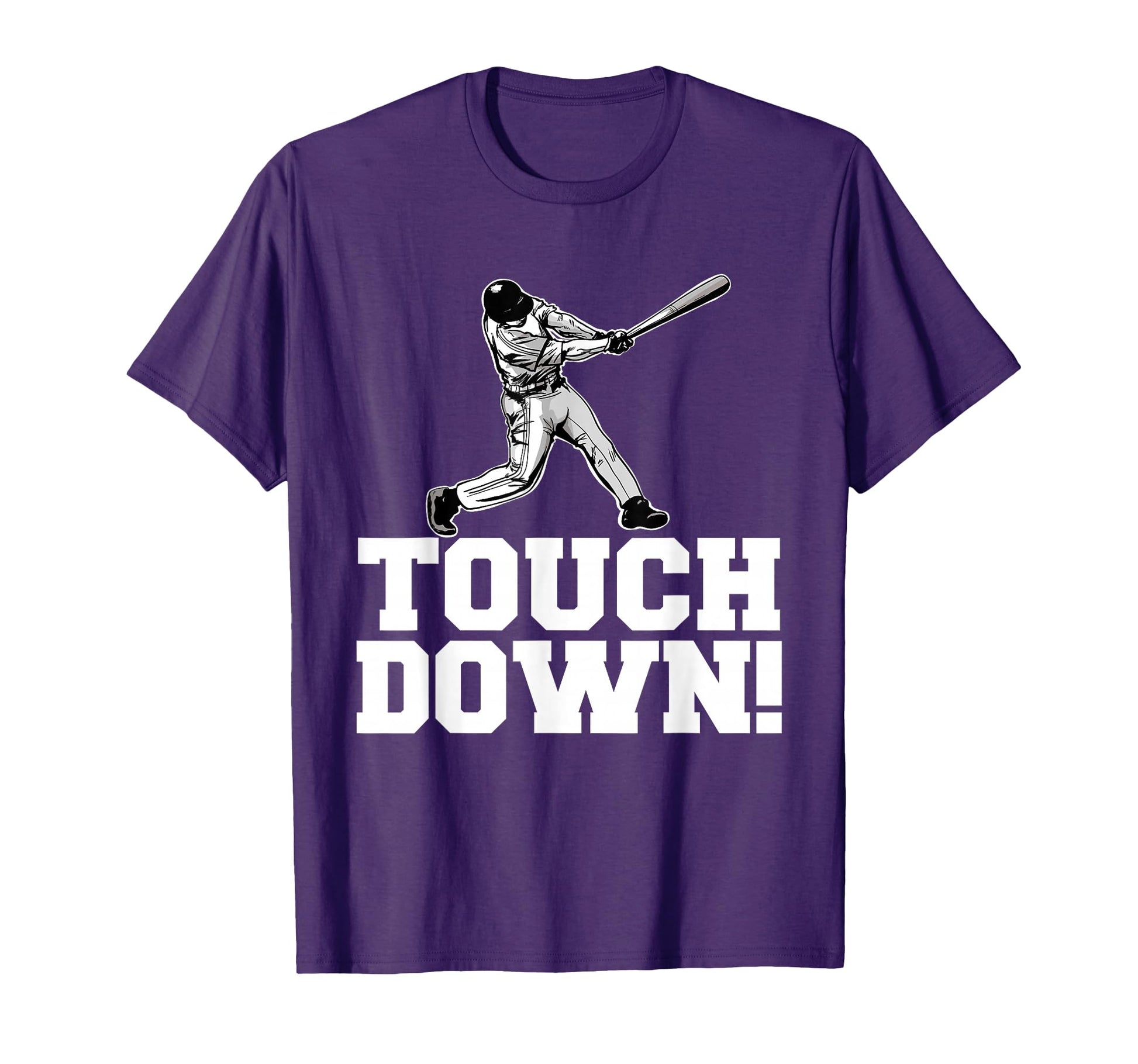 Baseball Touchdown Sarcastic T-Shirt - Minimalist Print for Adults - T-Shirt, Sweatshirt, Hoodie