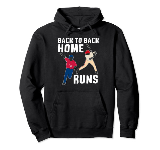 Back To Back Home Runs Twins Hoodie - Unique Graphic Unisex - T-Shirt, Sweatshirt, Hoodie