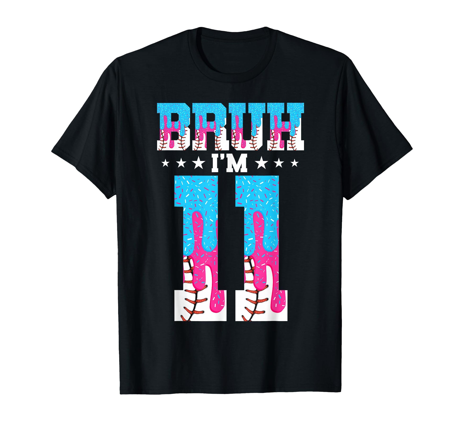 Bruh 11Th Birthday Baseball Ice Cream T-Shirt - Streetwear Style Unisex - T-Shirt, Sweatshirt, Hoodie