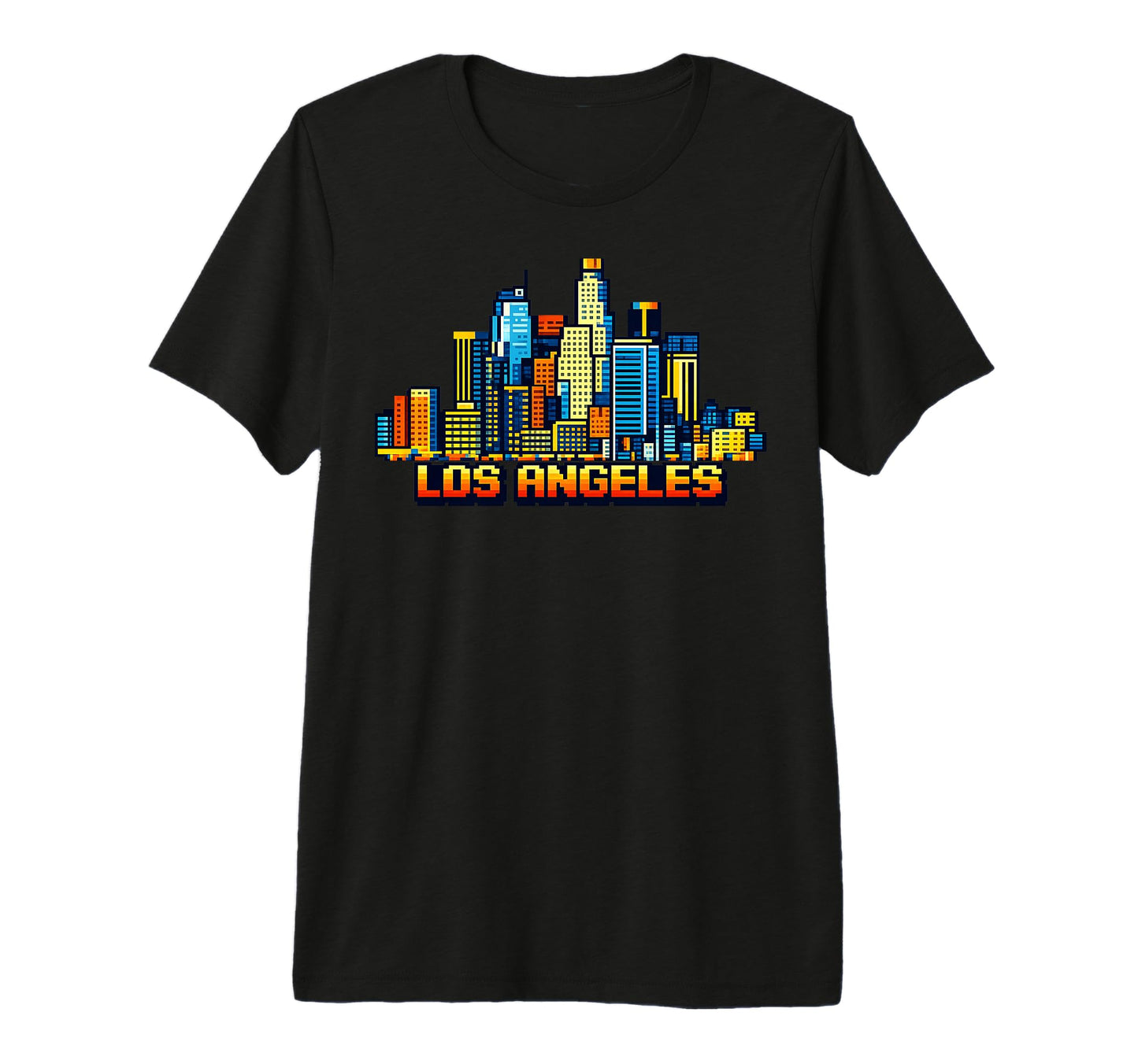 Los Angeles 8 Bit Video Arcade Gamer T-Shirt - Aesthetic Graphic Unisex - T-Shirt, Sweatshirt, Hoodie