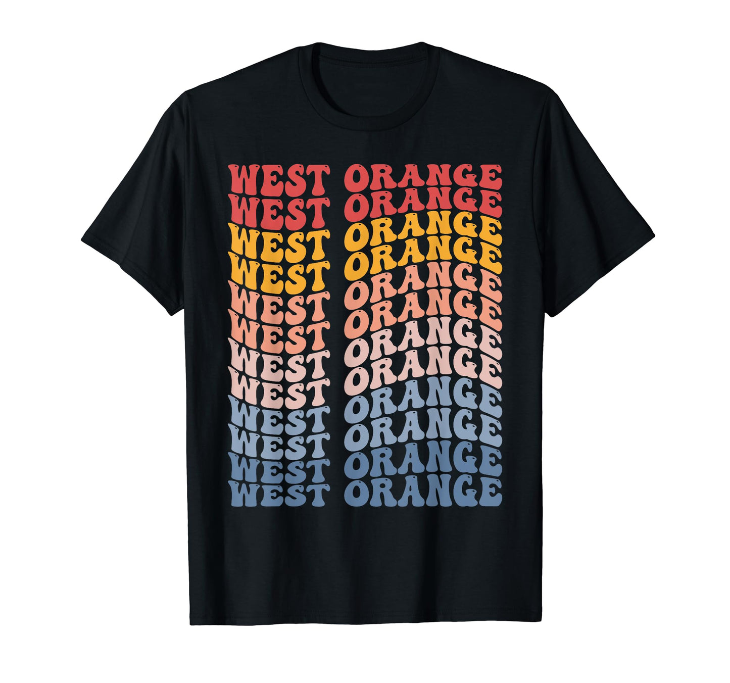 West Orange City Groovy T-Shirt - Trendy Graphic for Adults - T-Shirt, Sweatshirt, Hoodie