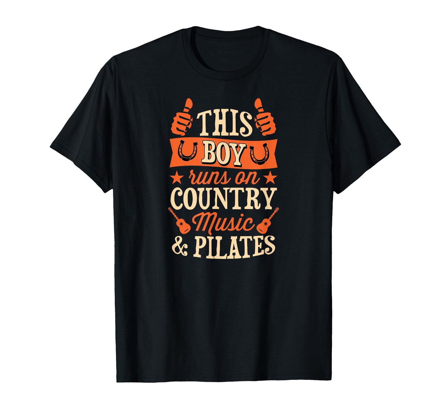 This Runs Country Music And Pilates T-Shirt - Minimalist Print Unisex - T-Shirt, Sweatshirt, Hoodie