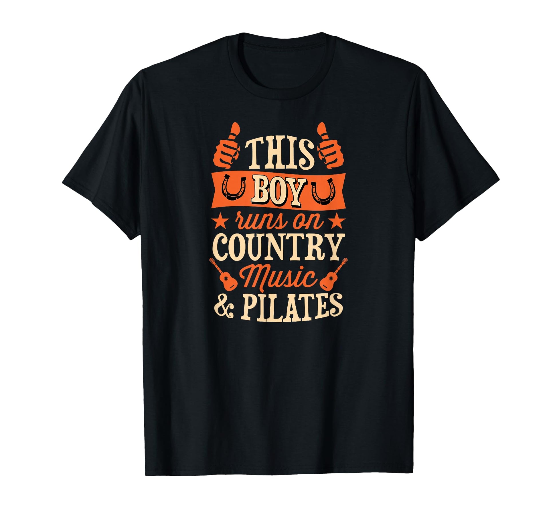 This Runs Country Music And Pilates T-Shirt - Minimalist Print Unisex - T-Shirt, Sweatshirt, Hoodie