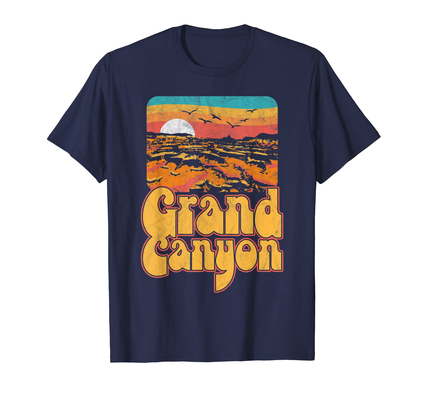80S Grand Canyon National Park Souvenir T-Shirt - Trendy Graphic for Adults - T-Shirt, Sweatshirt, Hoodie