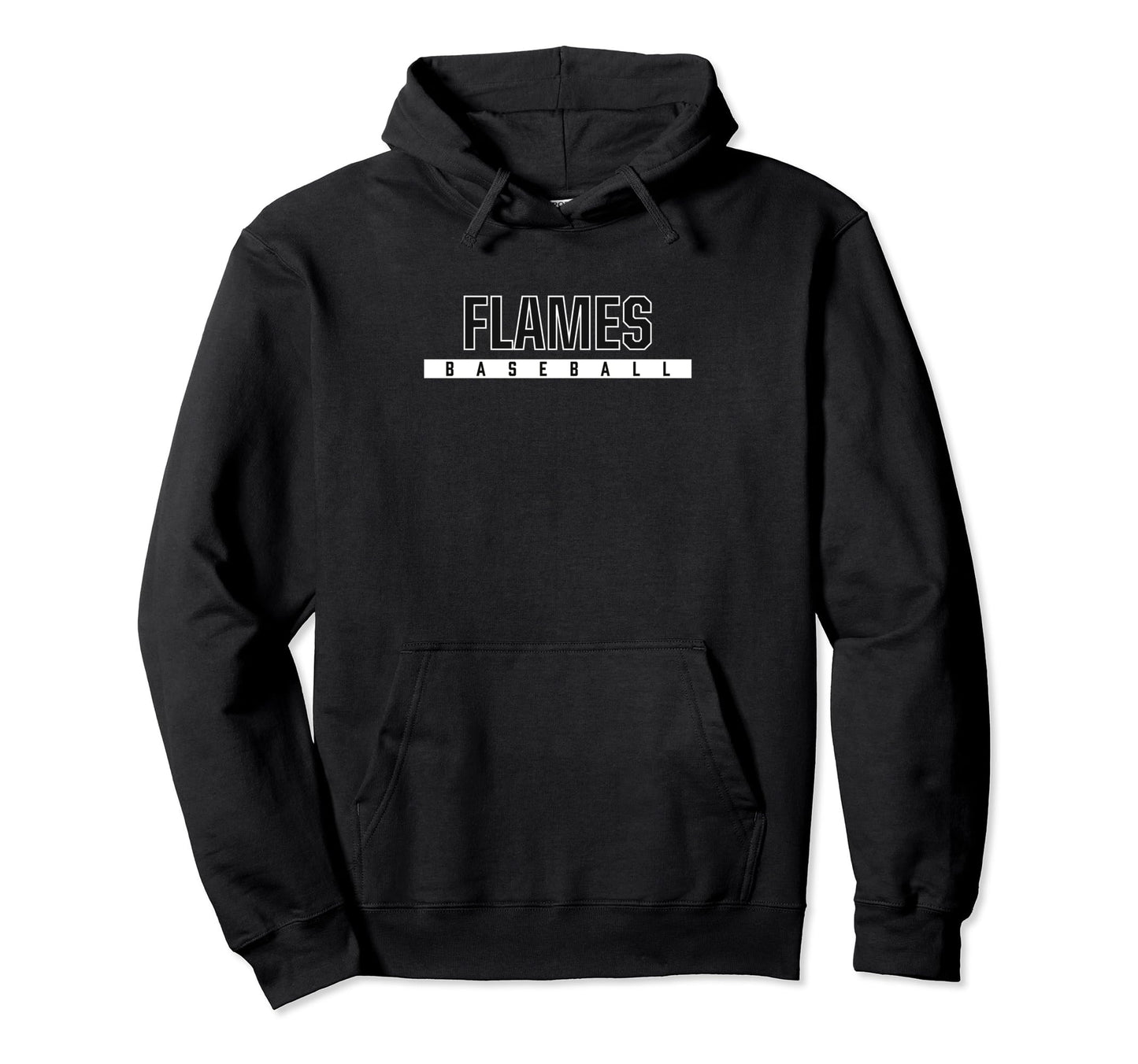 Flames Lodi High School Baseball Hoodie - Custom Art Print Unisex - T-Shirt, Sweatshirt, Hoodie