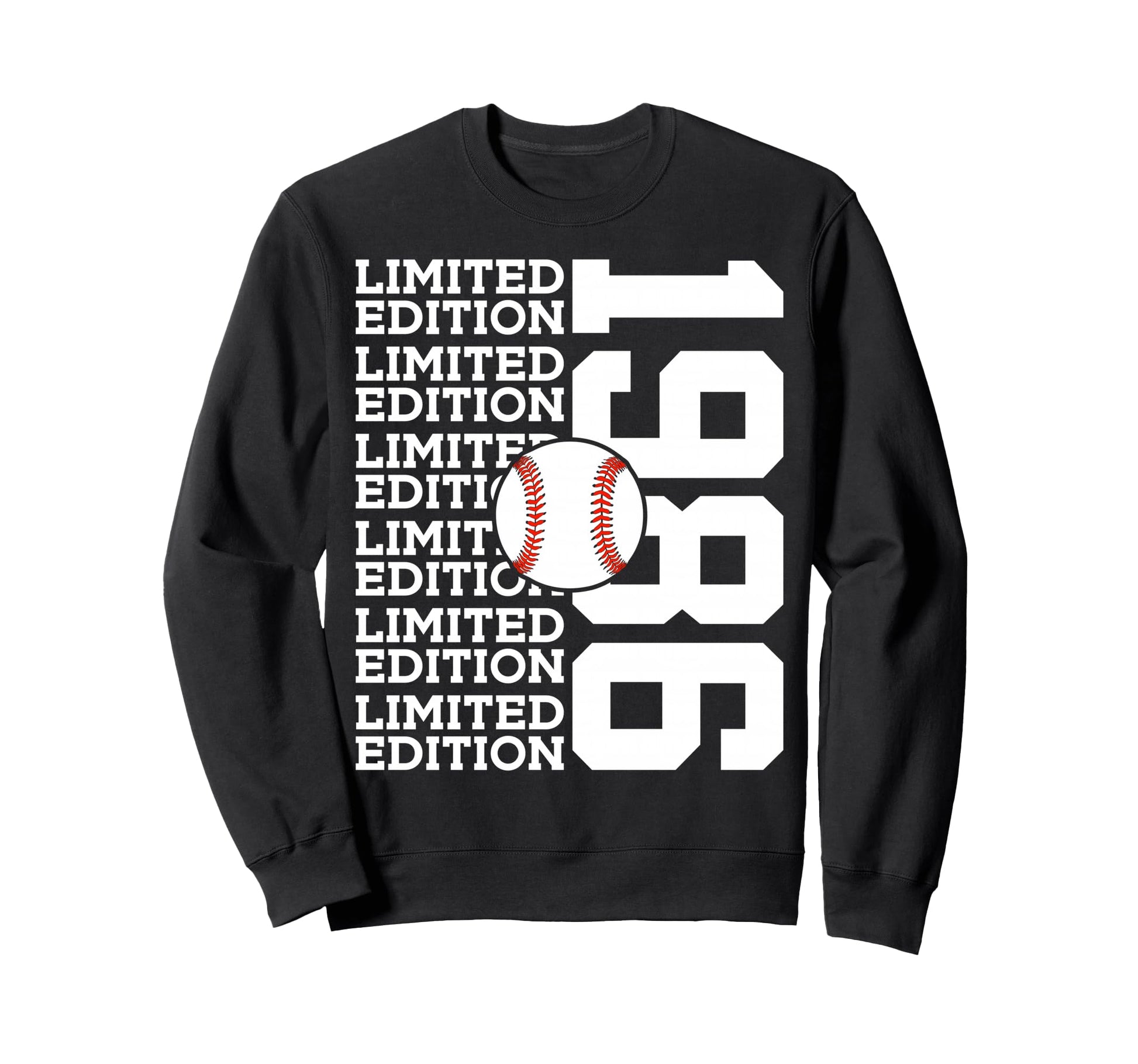 1986 Baseball 40Th Birthday Sweatshirt - Trendy Graphic Unisex - T-Shirt, Sweatshirt, Hoodie