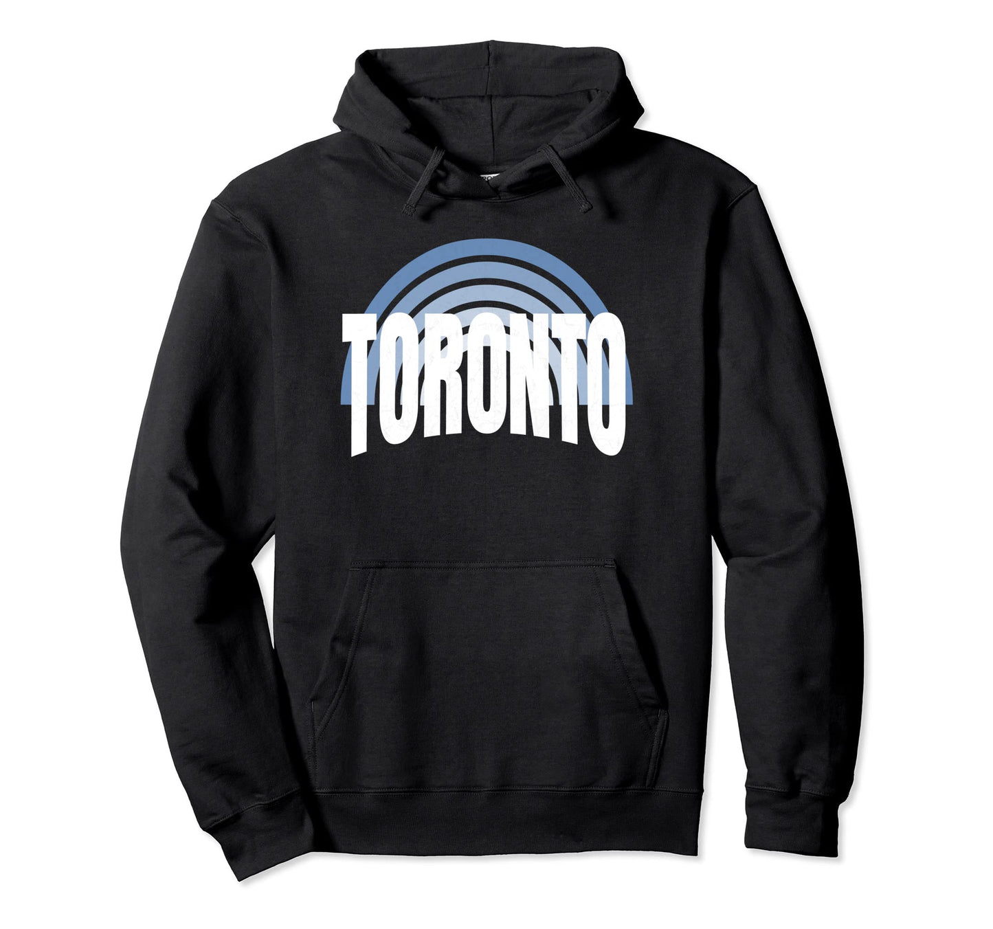Fun Toronto Canada Blue White Hoodie - Custom Art Print for Adults - T-Shirt, Sweatshirt, Hoodie