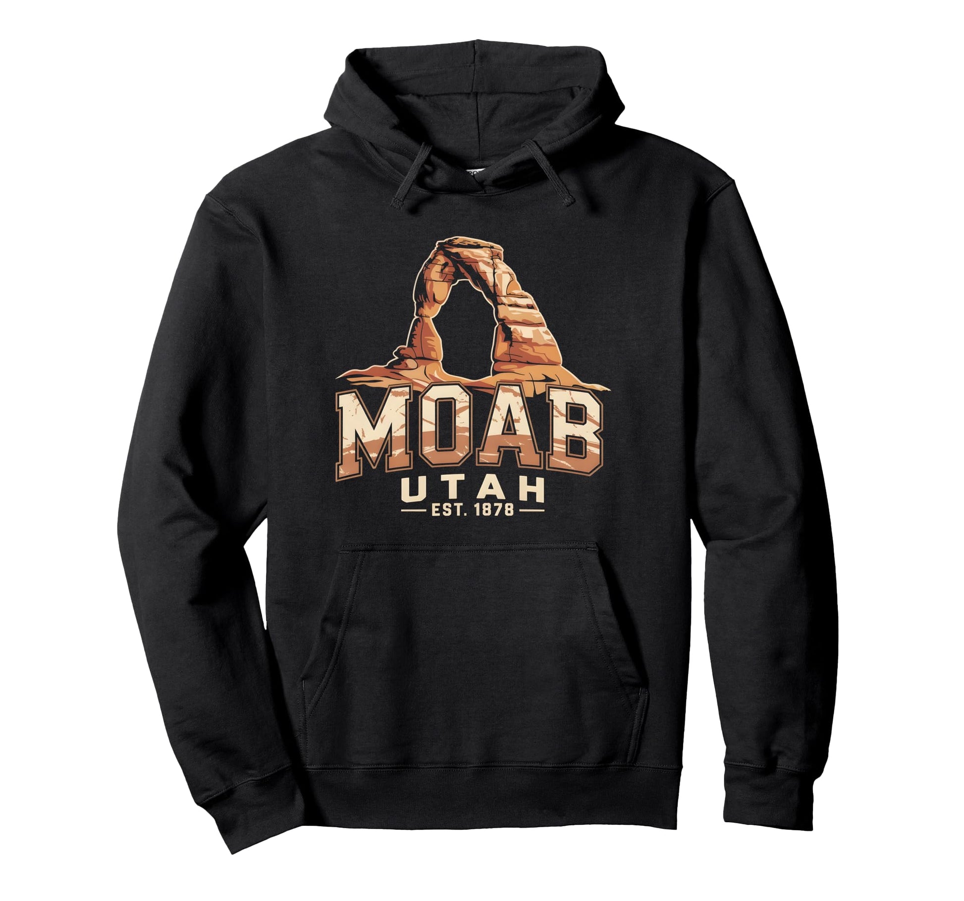 Moab Utah Arches Est 1878 National Hoodie - Aesthetic Graphic for Adults - T-Shirt, Sweatshirt, Hoodie