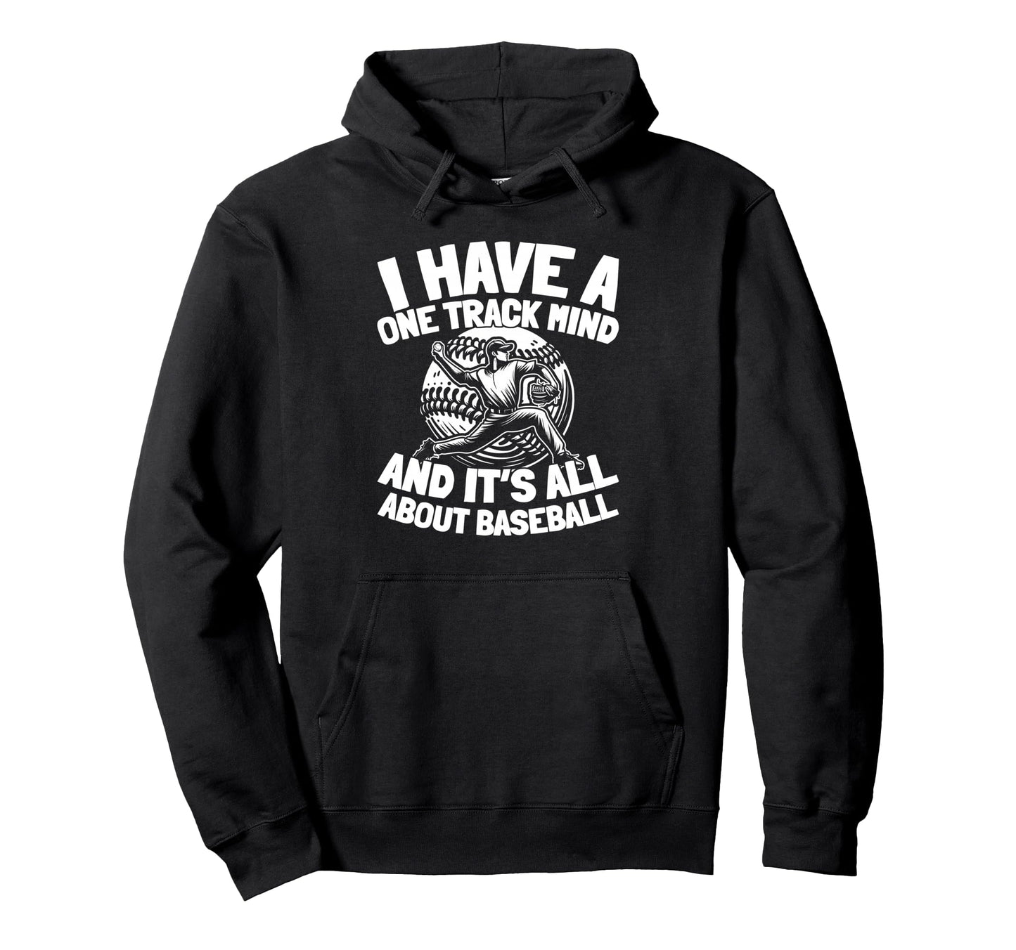Baseball Player Team Sport Baseballer Hoodie - Graphic Print for Adults - T-Shirt, Sweatshirt, Hoodie