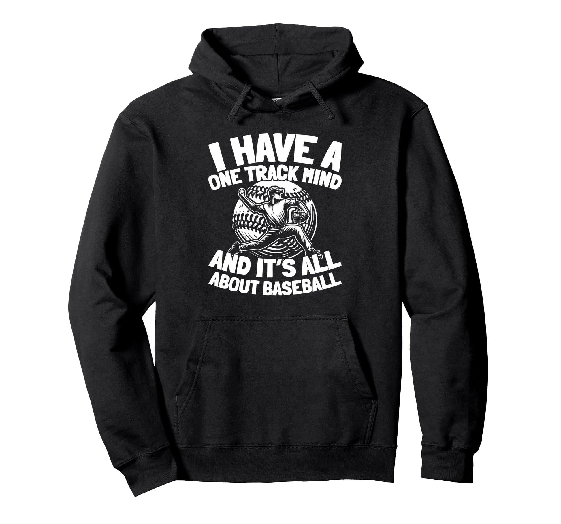 Baseball Player Team Sport Baseballer Hoodie - Graphic Print for Adults - T-Shirt, Sweatshirt, Hoodie