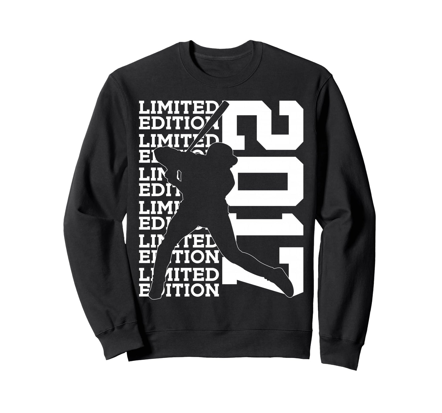 2017 Baseball 9Th Birthday Sweatshirt - Novelty Apparel for Adults - T-Shirt, Sweatshirt, Hoodie