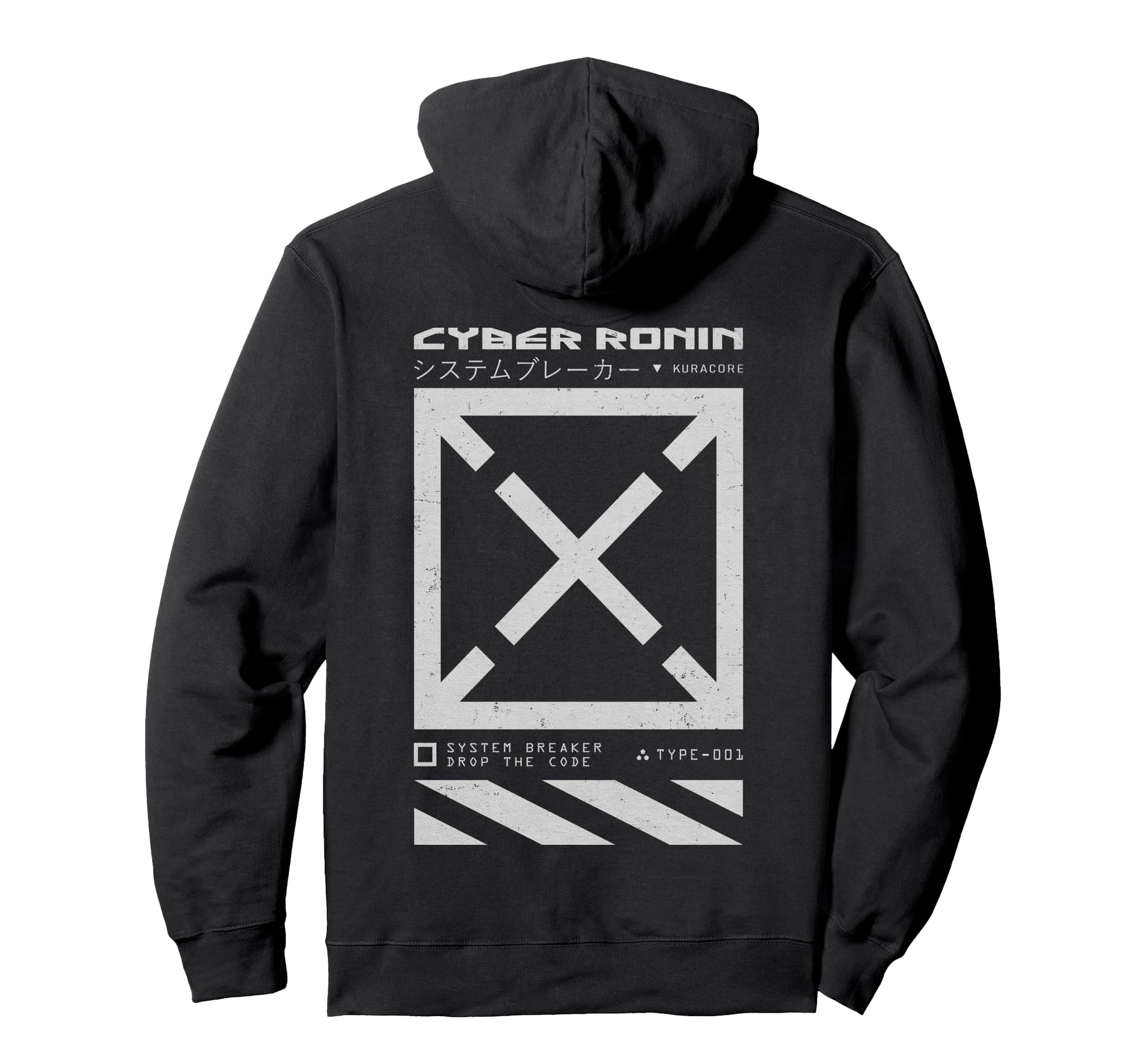 Back Japanese Streetwear Y2K Techwear Hoodie - Novelty Apparel Unisex - T-Shirt, Sweatshirt, Hoodie