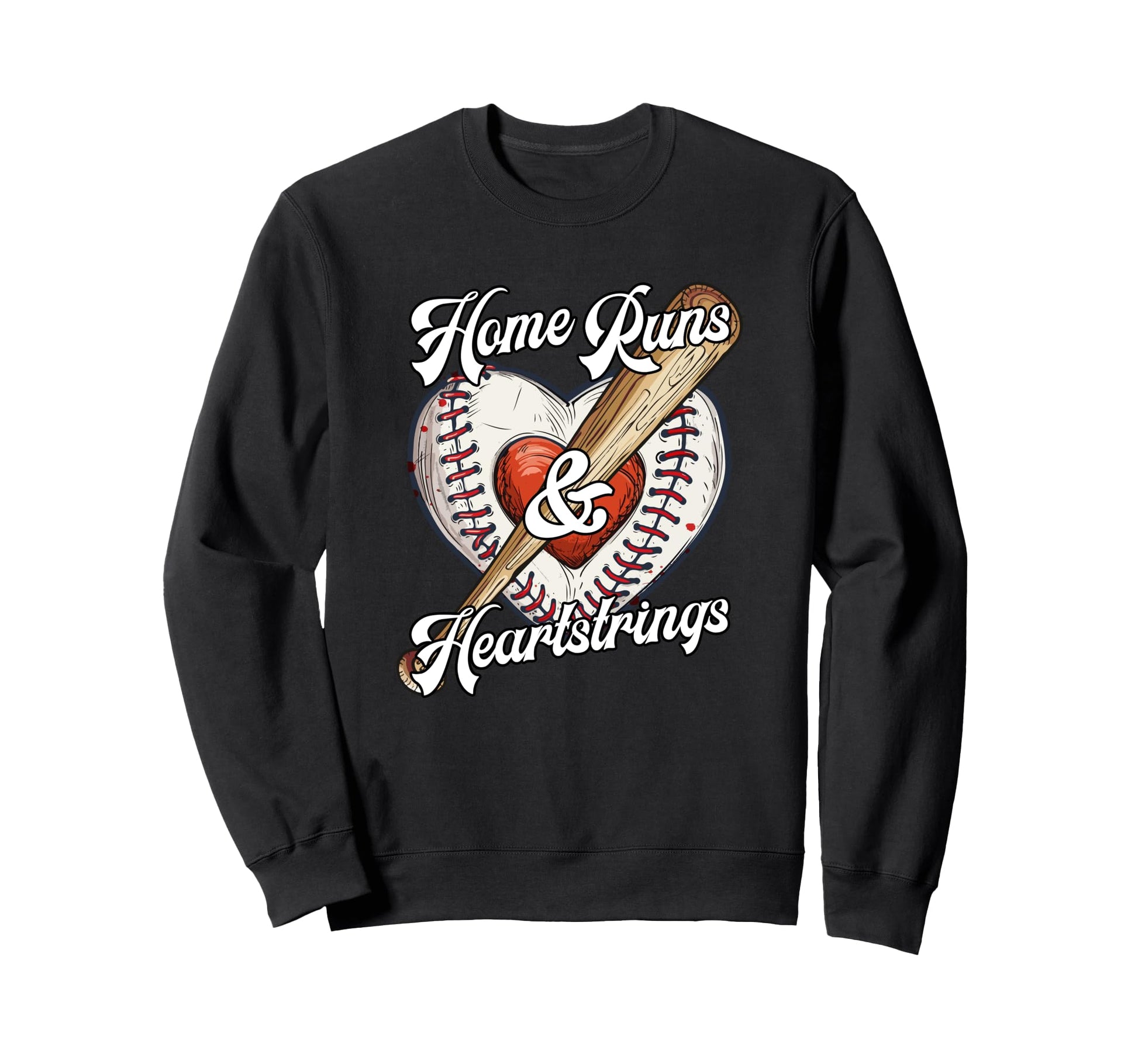 Baseball Sport Home Runs And Sweatshirt - Aesthetic Graphic Men Women - T-Shirt, Sweatshirt, Hoodie