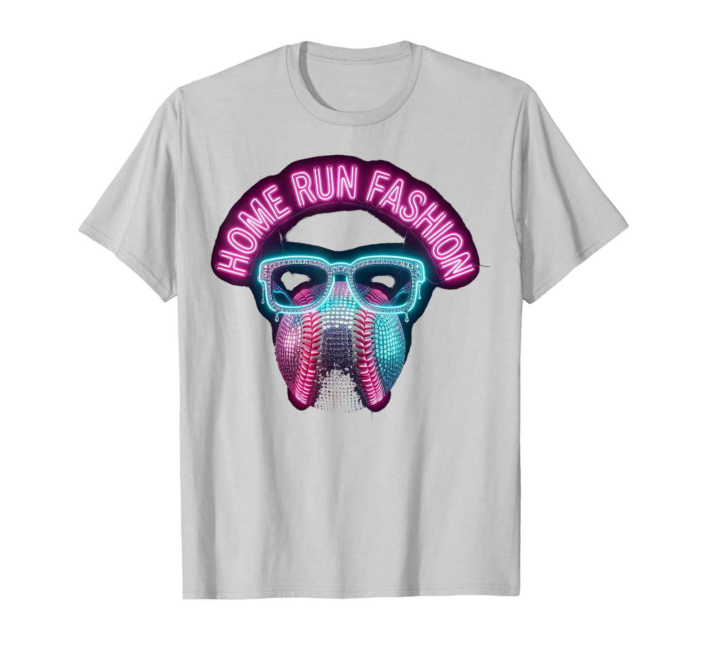 Home Run Baseball Drip T-Shirt - Novelty Apparel for Adults - T-Shirt, Sweatshirt, Hoodie