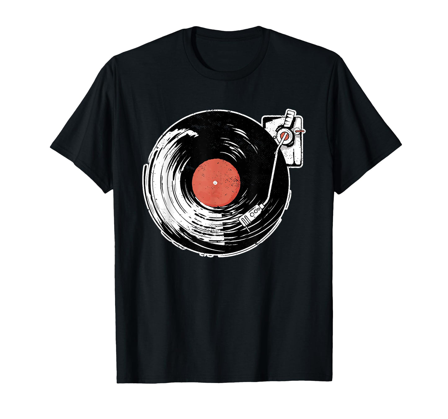 Vinyl Record Player Sketch Drawing T-Shirt - Aesthetic Graphic Men Women - T-Shirt, Sweatshirt, Hoodie