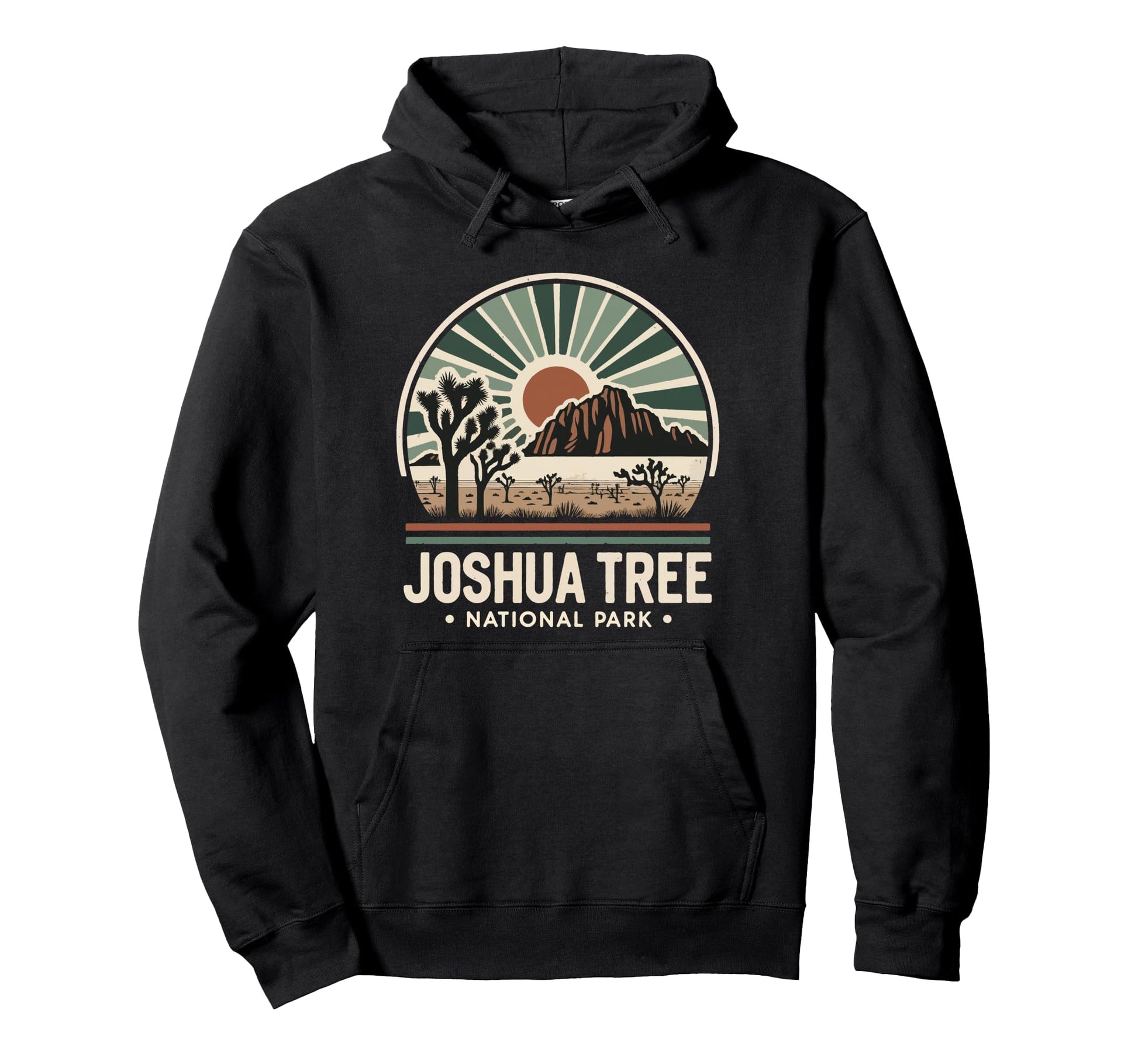 Joshua Tree National Park Hike Camping Hoodie - Minimalist Print Men Women - T-Shirt, Sweatshirt, Hoodie