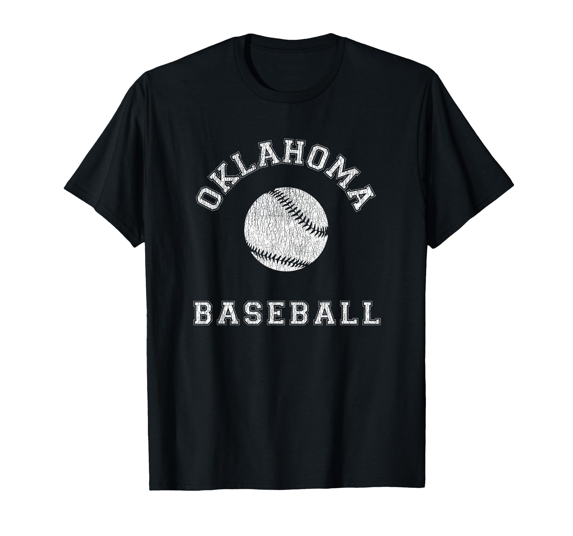 Oklahoma Baseball Distressed T-Shirt - Streetwear Style Unisex - T-Shirt, Sweatshirt, Hoodie