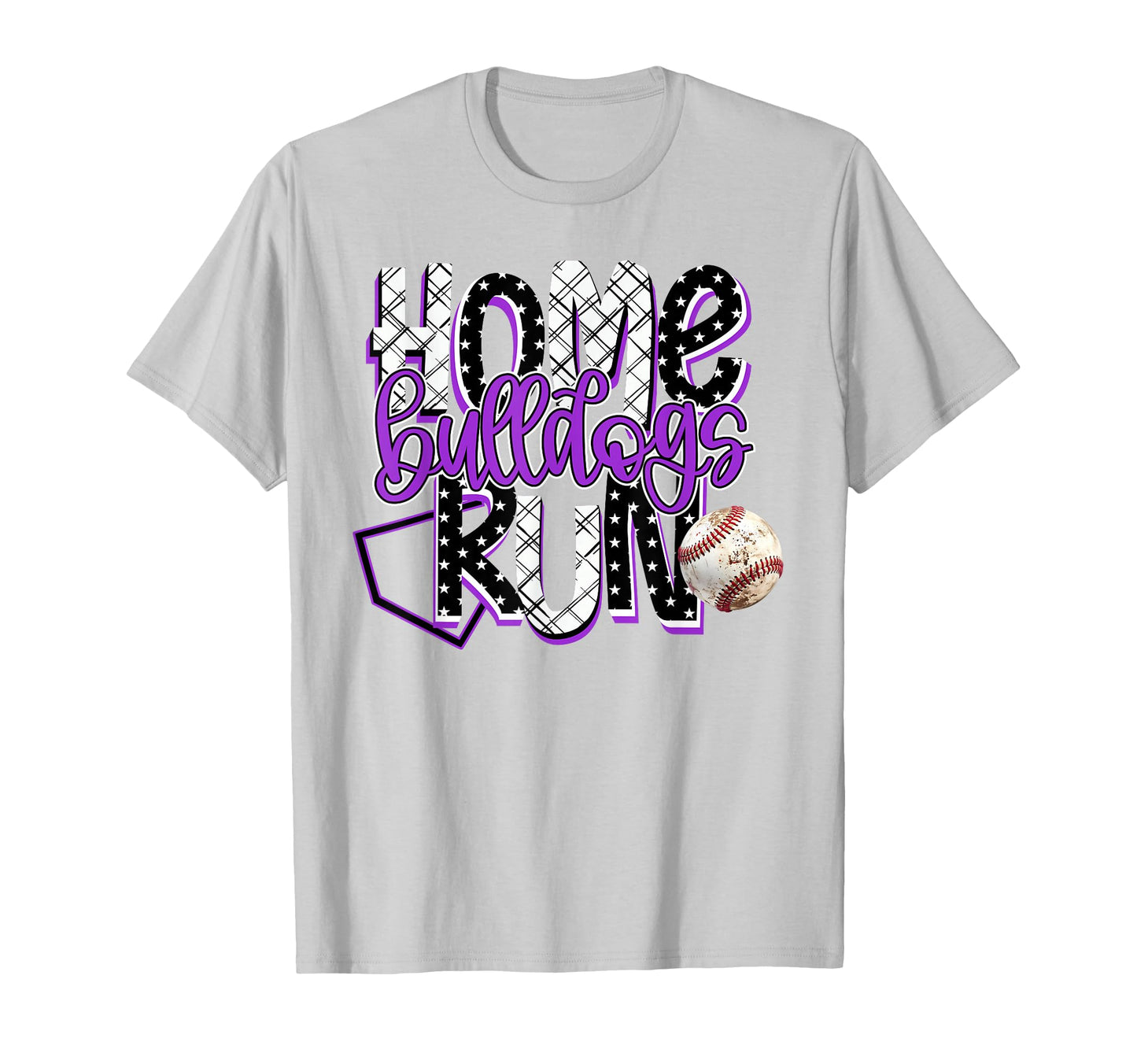 Home Run Bulldogs Baseball Game Day T-Shirt - Streetwear Style for Adults - T-Shirt, Sweatshirt, Hoodie