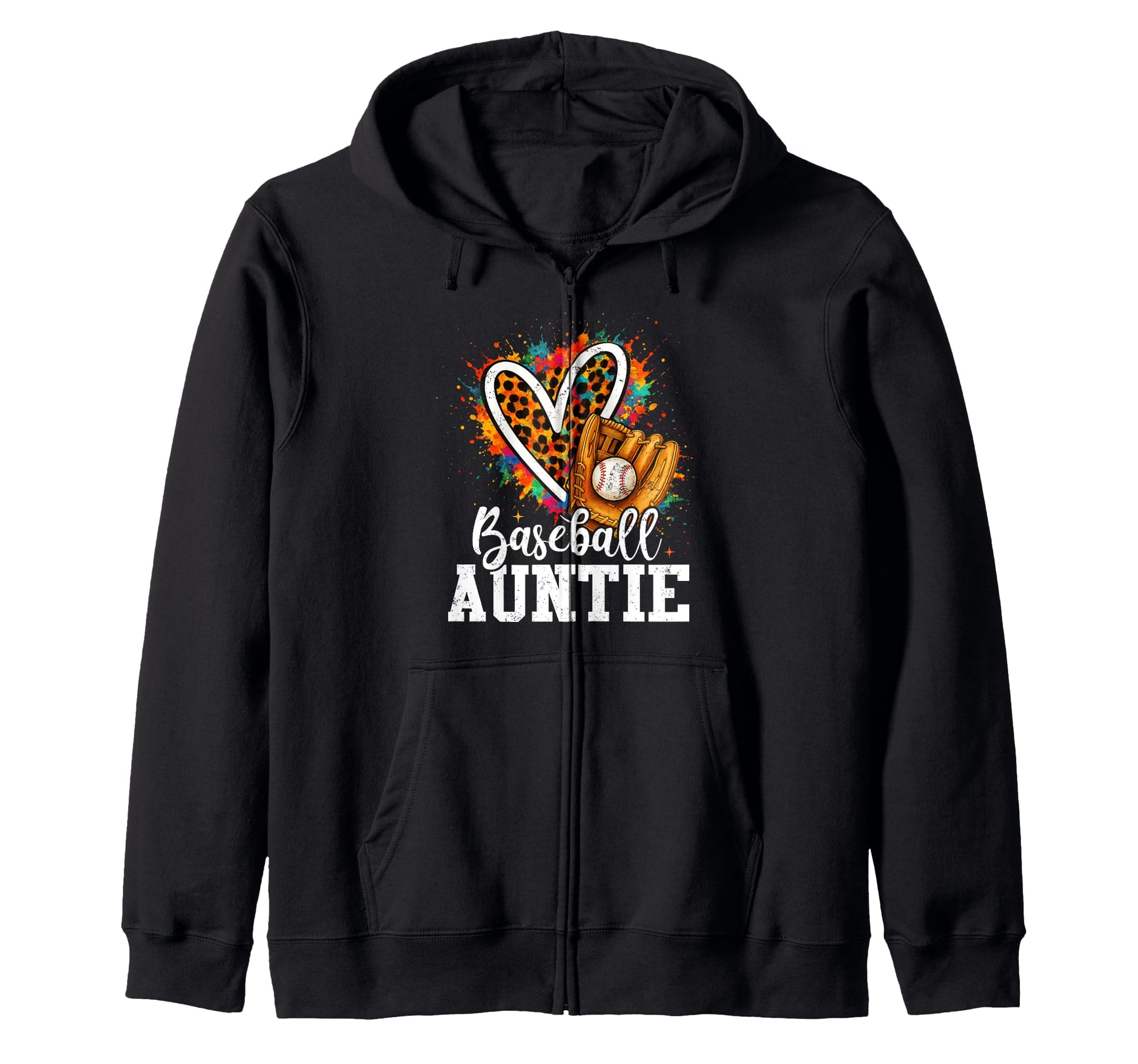 My Favorite Baseball Aunt Leopard Heart T-Shirt - Unique Graphic for Adults - T-Shirt, Sweatshirt, Hoodie