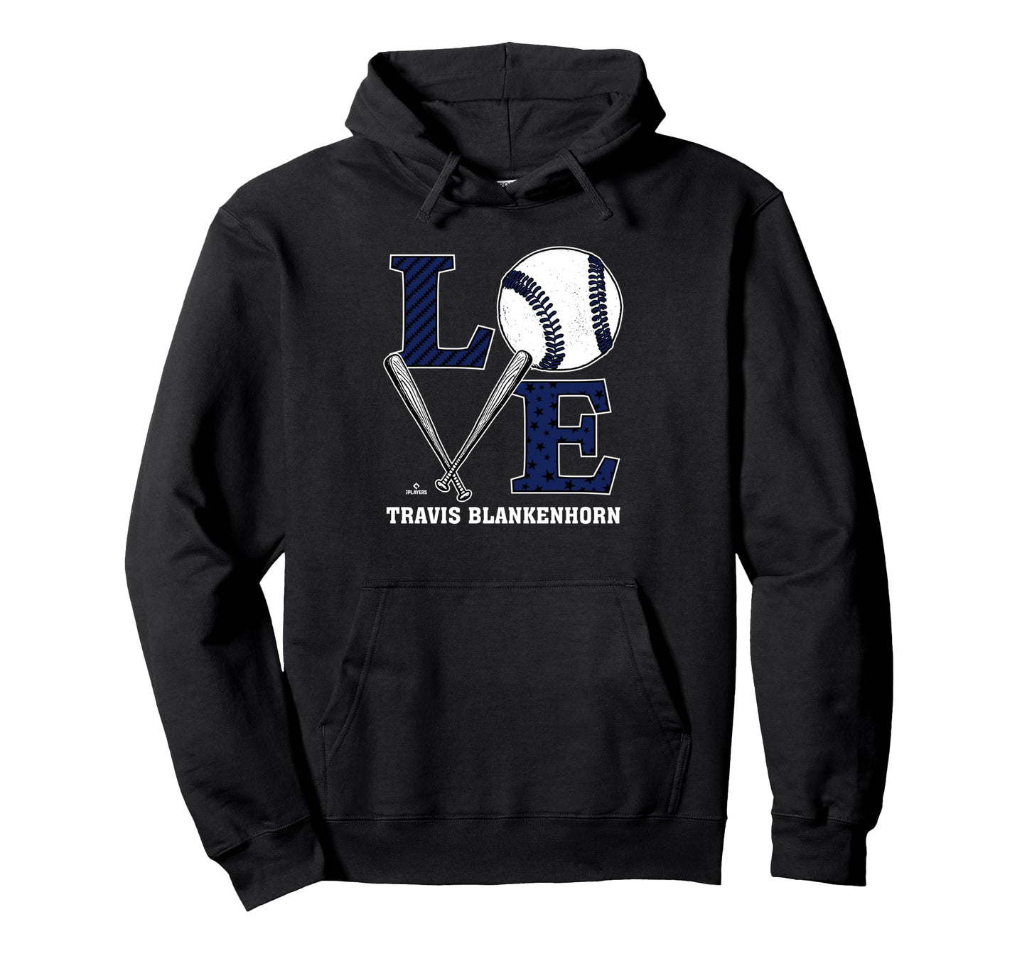 Distressed Baseball Love Travis Hoodie - Unique Graphic Men Women - T-Shirt, Sweatshirt, Hoodie