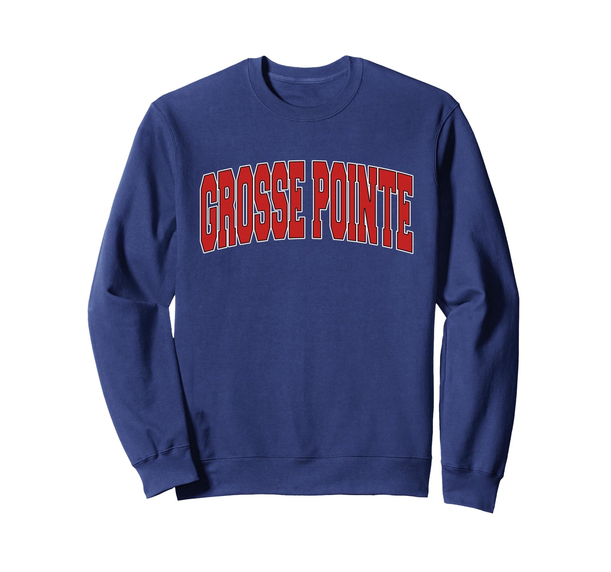 Grosse Pointe Mi Michigan Varsity Sweatshirt - Custom Art Print Men Women - T-Shirt, Sweatshirt, Hoodie