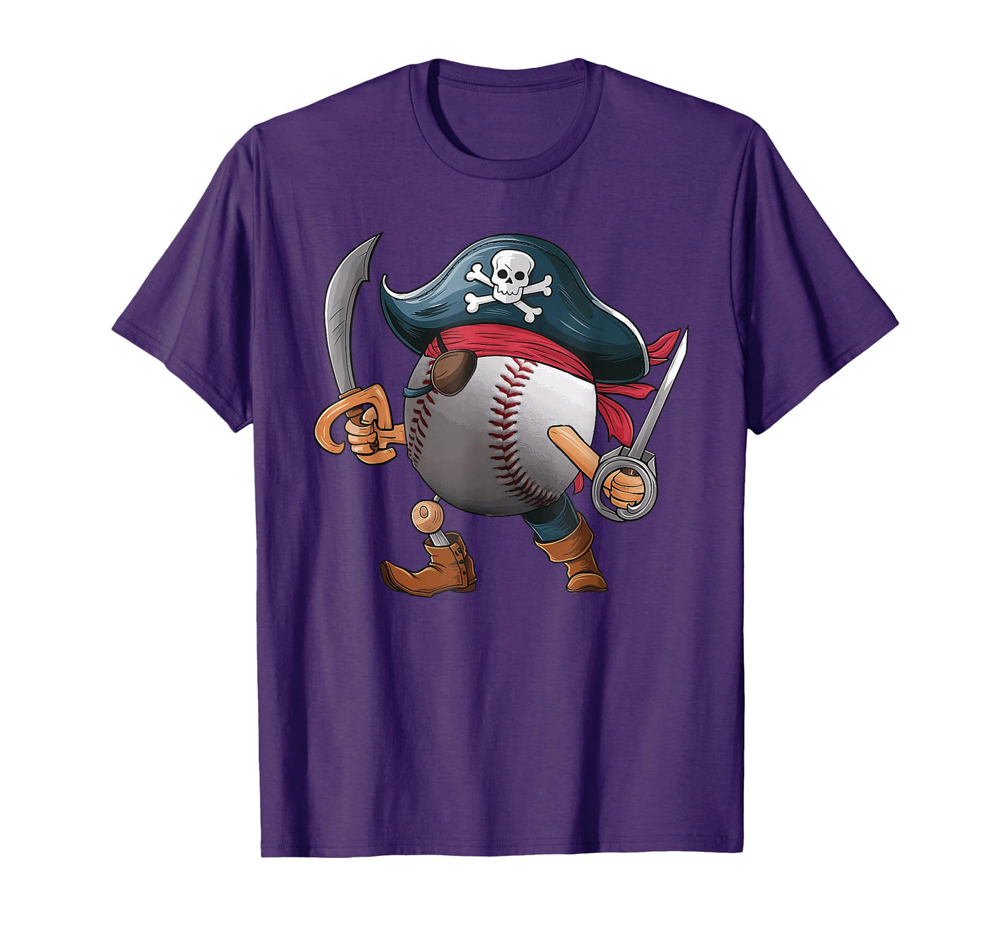 Baseball Pirate Ball Costume Funny T-Shirt - Novelty Apparel Men Women - T-Shirt, Sweatshirt, Hoodie